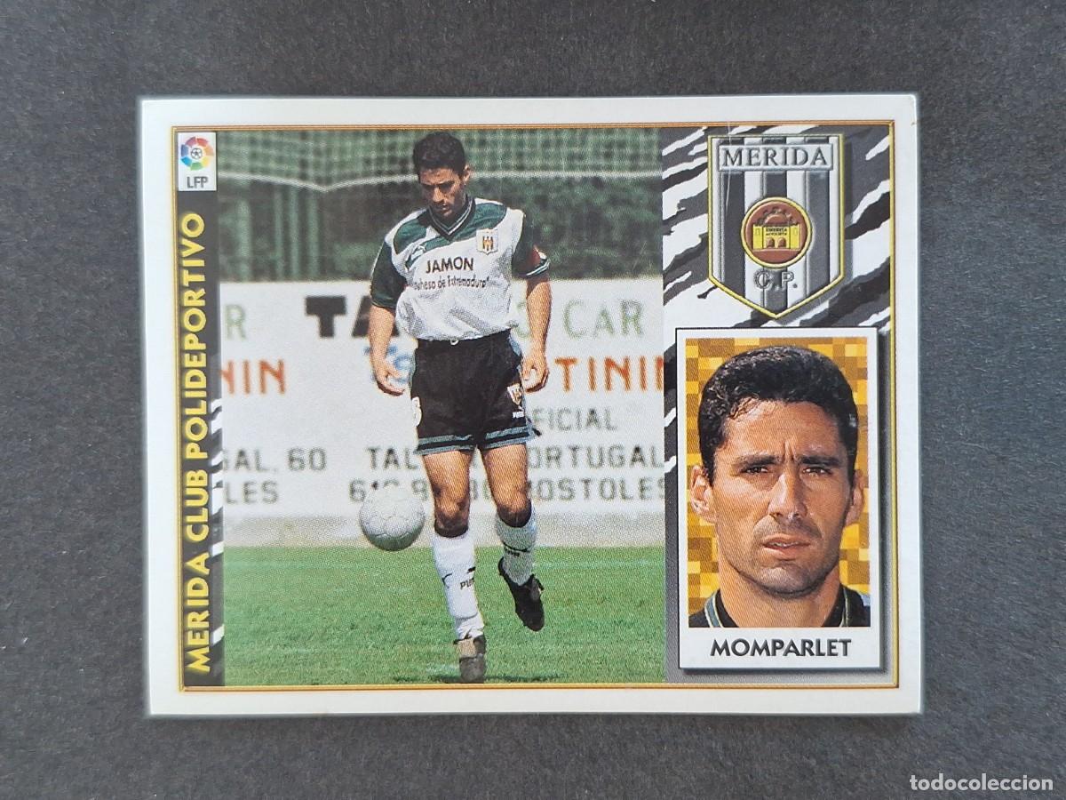 Fu&szlig;ball-Sticker: L4 MOMPARLET MERIDA C. P. LIGA ESTE 1997 1998 97 98 NUNCA PEGADO SIN PEGAR