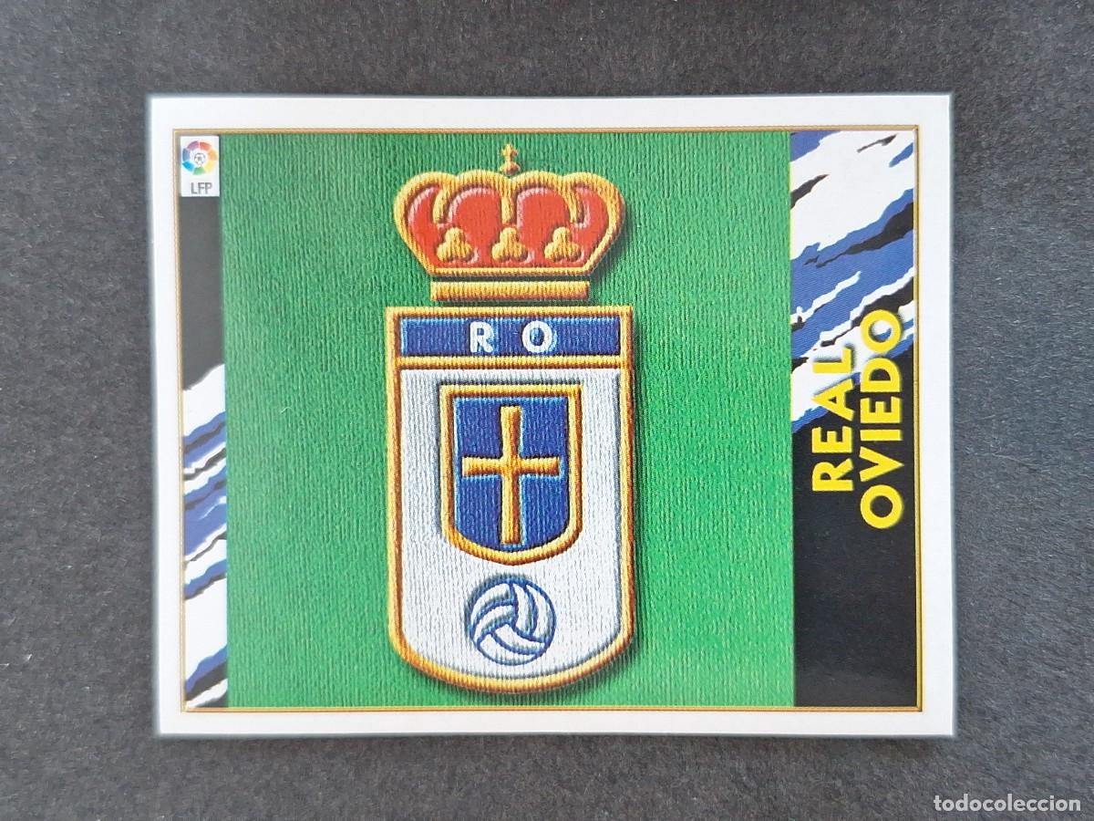Football Stickers: L4 ESCUDO REAL OVIEDO LIGA ESTE 1997 1998 97 98 NUNCA PEGADO SIN PEGAR
