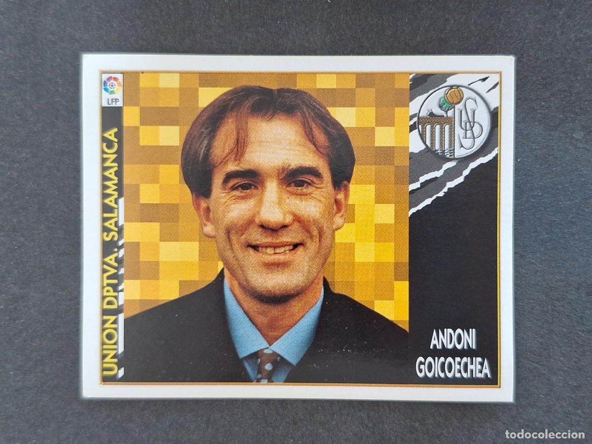 Cartes &agrave; collectionner de Football: L4 ANDONI GOICOECHEA ENTRENADOR U. D. SALAMANCA LIGA ESTE 1997 1998 97 98 NUNCA PEGADO SIN PEGAR