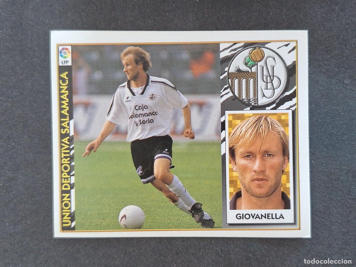 Fu&szlig;ball-Sticker: L4 GIOVANELLA U. D. SALAMANCA LIGA ESTE 1997 1998 97 98 NUNCA PEGADO SIN PEGAR