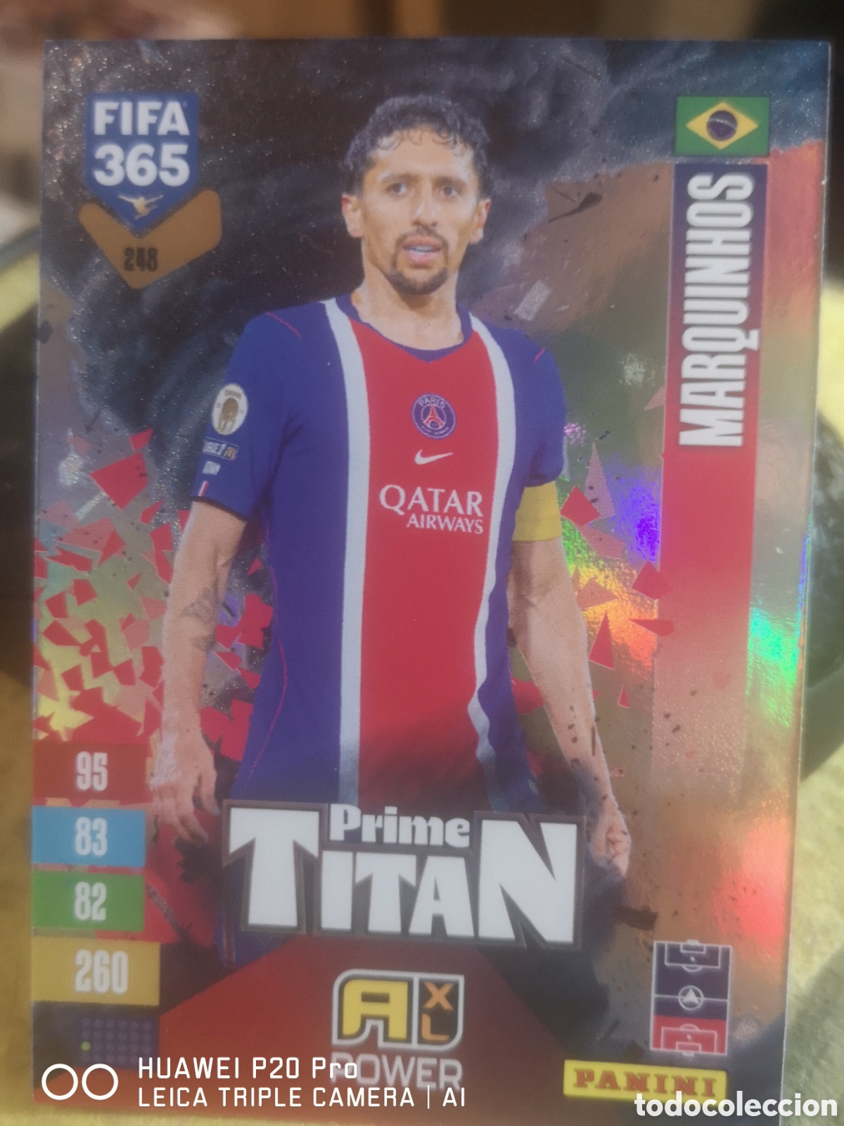 Fu&szlig;ball-Sticker: ADRENALYN FIFA 365 2027 PRIME TITAN MARQUINHOS 248 - PARIS SAINT GERMAIN