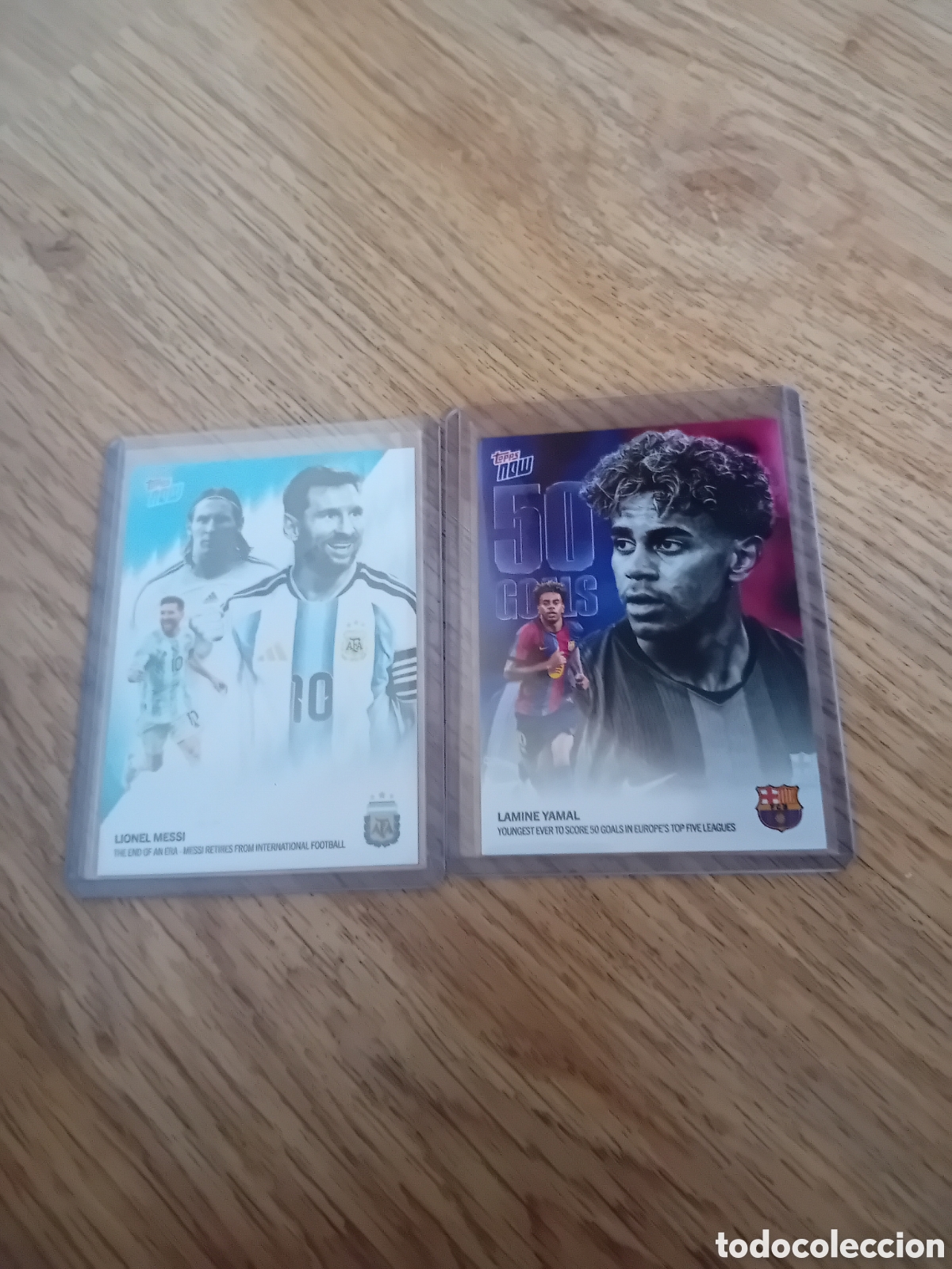 Fu&szlig;ball-Sticker: Lote Messi y Lamine Yamal Argentina Barcelona 26 2026 Topps Now Nuevos