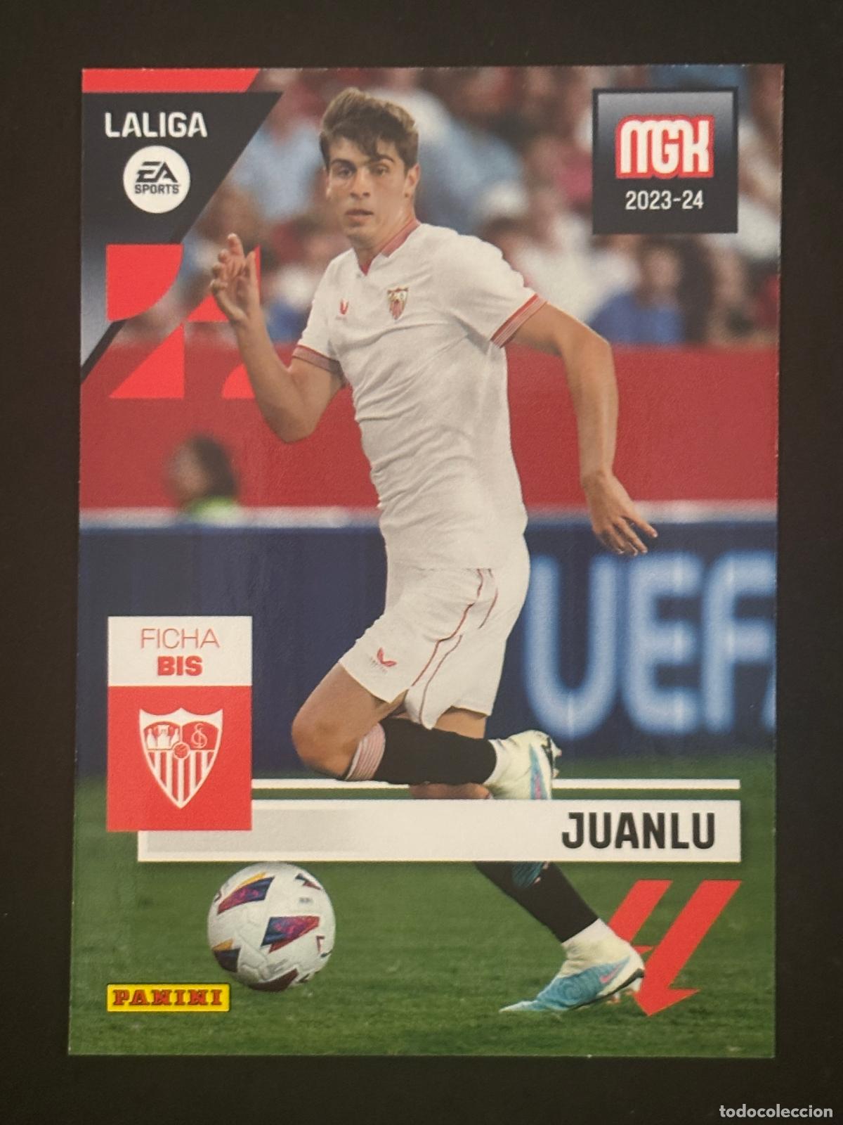 Fu&szlig;ball-Sticker: 329BIS JUANLU SEVILLA LAST MOMENT MEGACRACKS MGK 23-24 2023-2024 PANINI LIGA