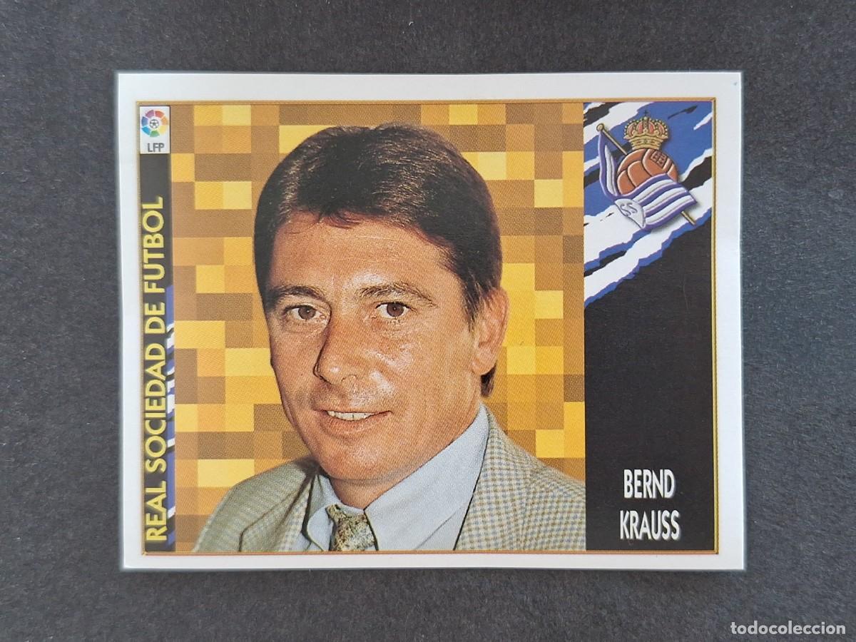 Cartes &agrave; collectionner de Football: L4 BERND KRAUSS ENTRENADOR REAL SOCIEDAD LIGA ESTE 1997 1998 97 98 NUNCA PEGADO SIN PEGAR