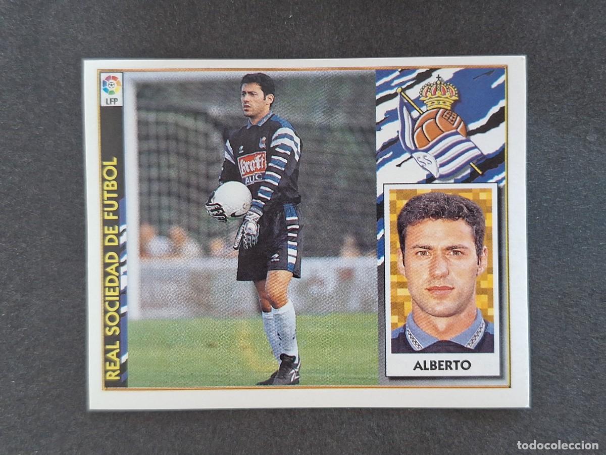 Cartes &agrave; collectionner de Football: L4 ALBERTO REAL SOCIEDAD LIGA ESTE 1997 1998 97 98 NUNCA PEGADO SIN PEGAR