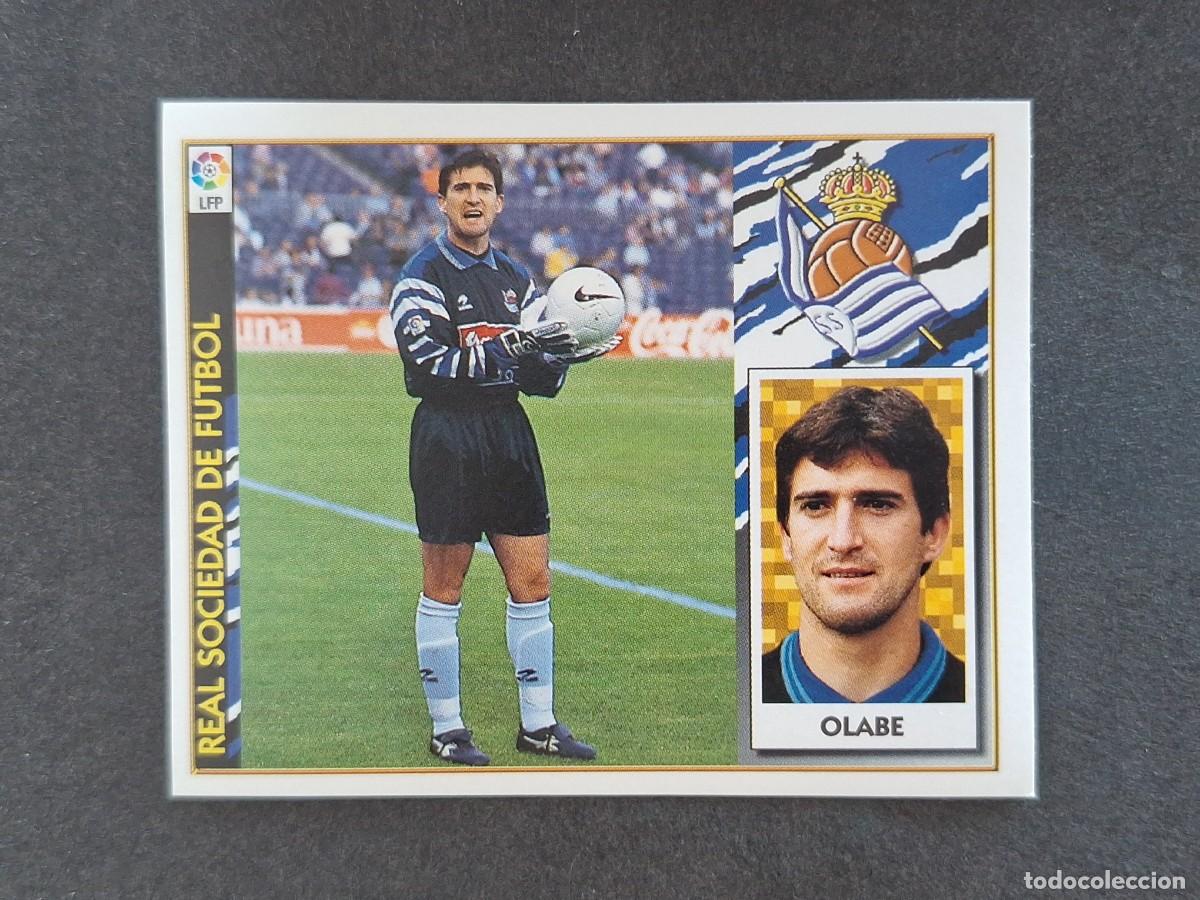 Cartes &agrave; collectionner de Football: L4 OLABE REAL SOCIEDAD LIGA ESTE 1997 1998 97 98 NUNCA PEGADO SIN PEGAR