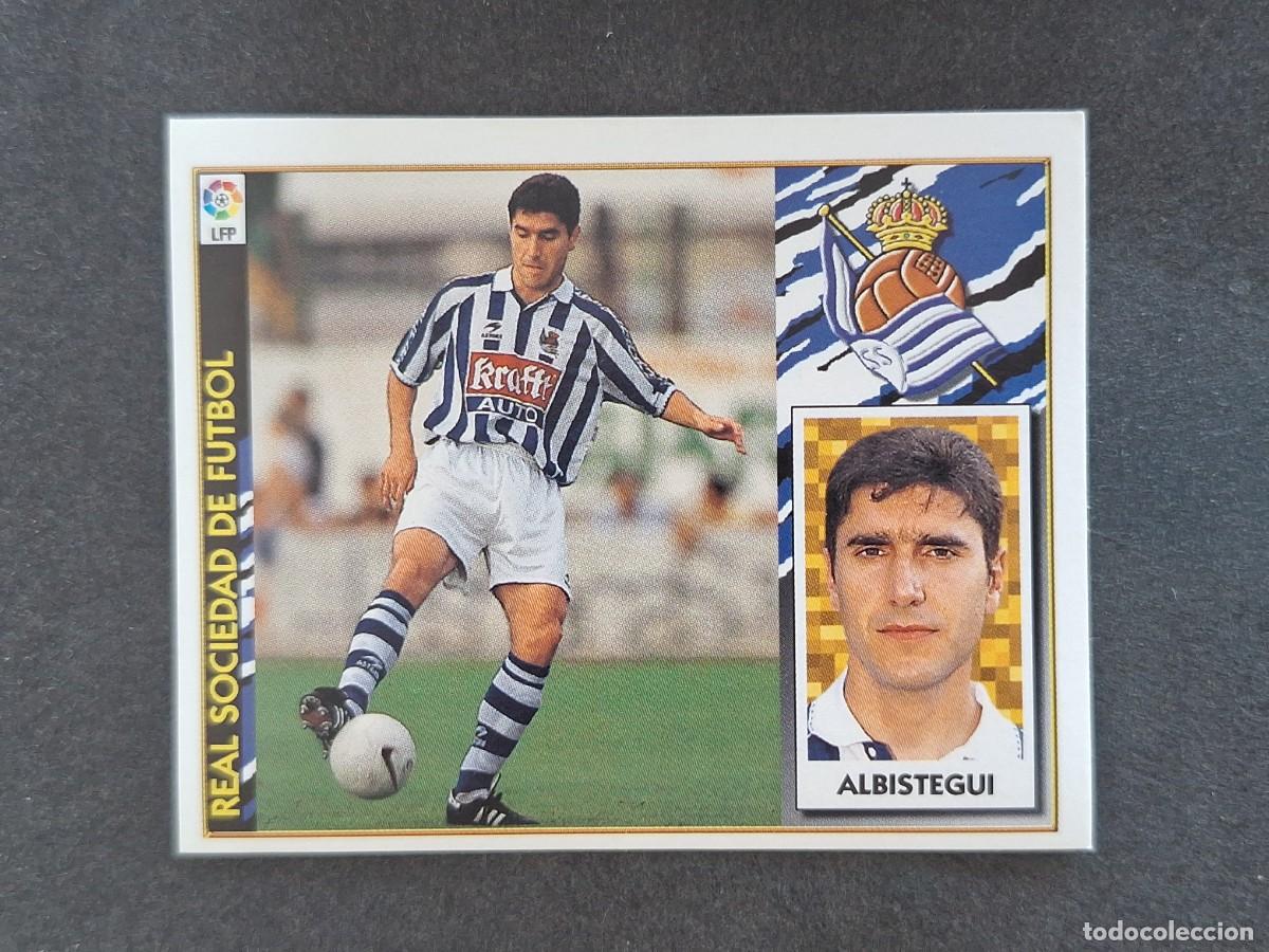 Cartes &agrave; collectionner de Football: L4 ALBISTEGUI REAL SOCIEDAD LIGA ESTE 1997 1998 97 98 NUNCA PEGADO SIN PEGAR