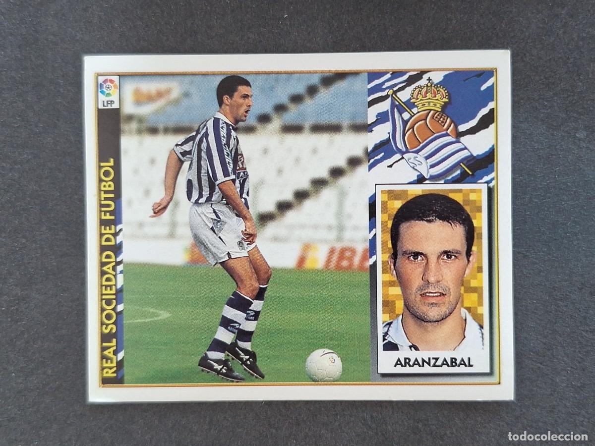 Figurine di Calcio: L4 ARANZABAL REAL SOCIEDAD LIGA ESTE 1997 1998 97 98 NUNCA PEGADO SIN PEGAR