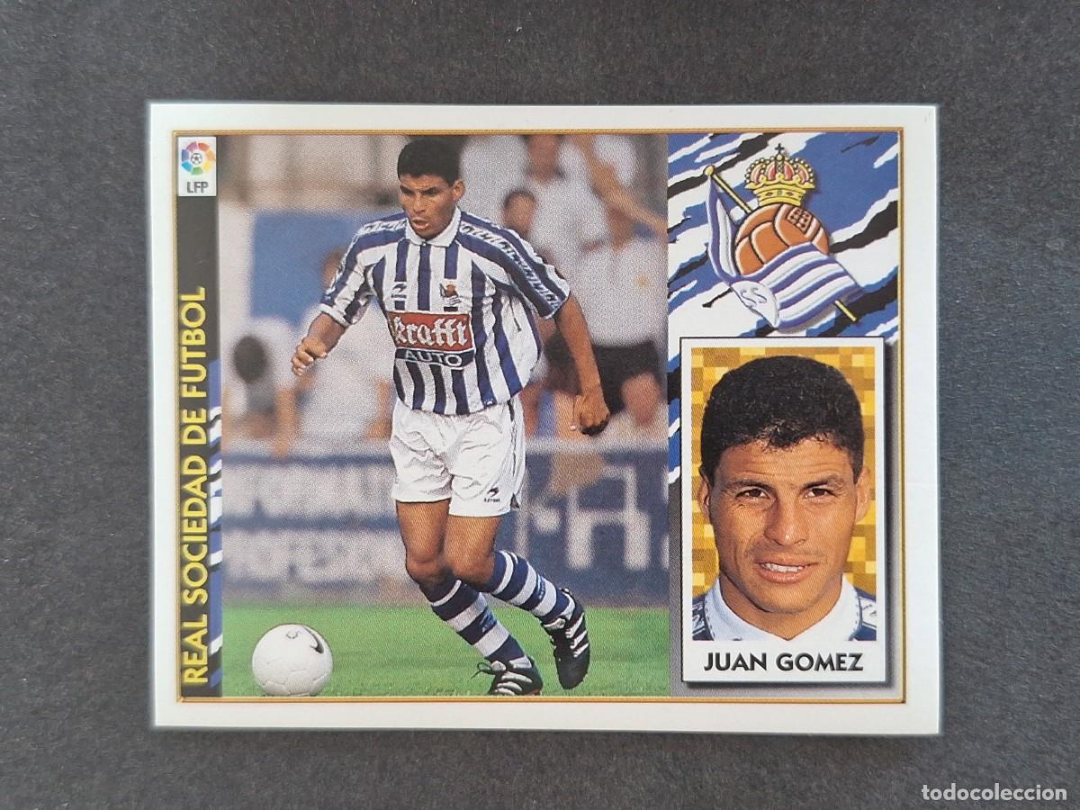 Figurine di Calcio: L4 JUAN GOMEZ REAL SOCIEDAD LIGA ESTE 1997 1998 97 98 NUNCA PEGADO SIN PEGAR