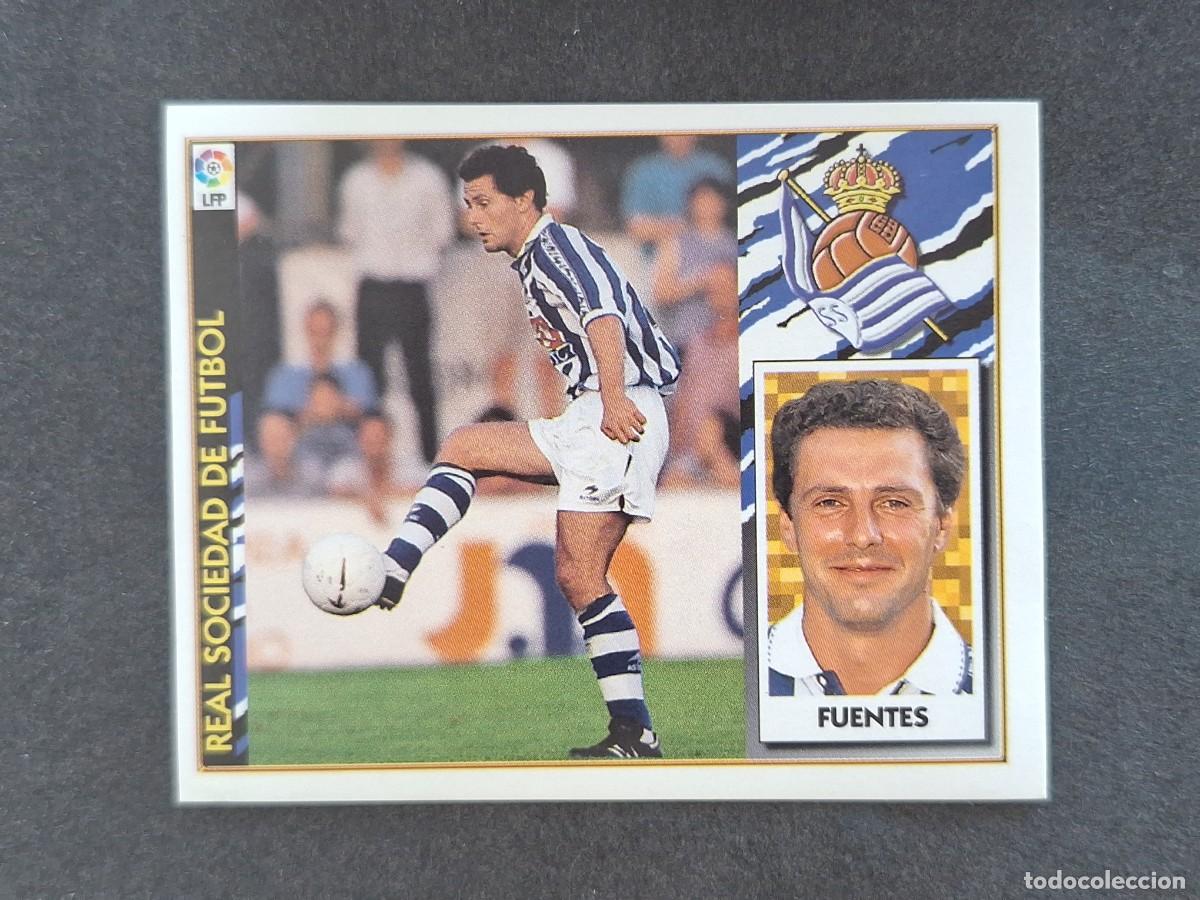 Figurine di Calcio: L4 FUENTES REAL SOCIEDAD LIGA ESTE 1997 1998 97 98 NUNCA PEGADO SIN PEGAR