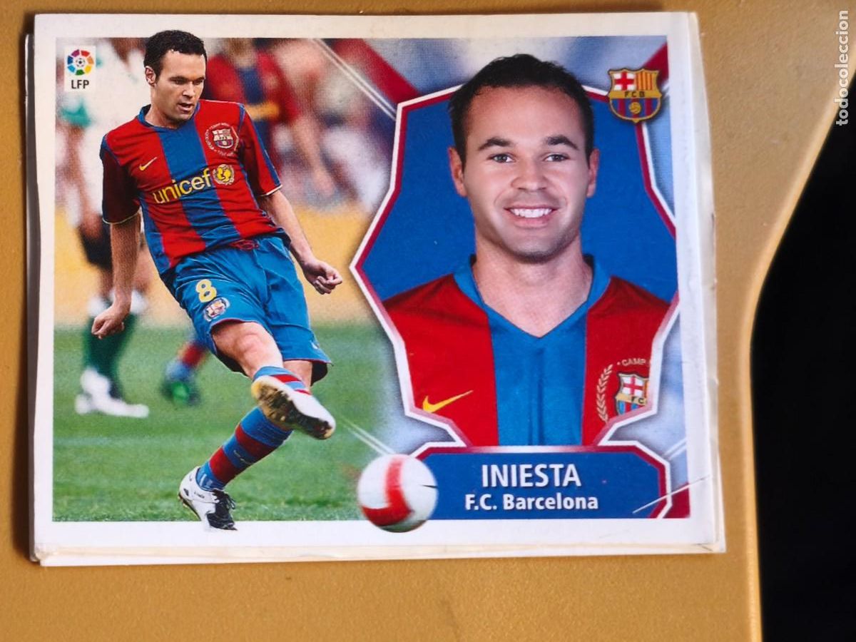 Figurine di Calcio: iniesta, liga 2008 09 barcelona