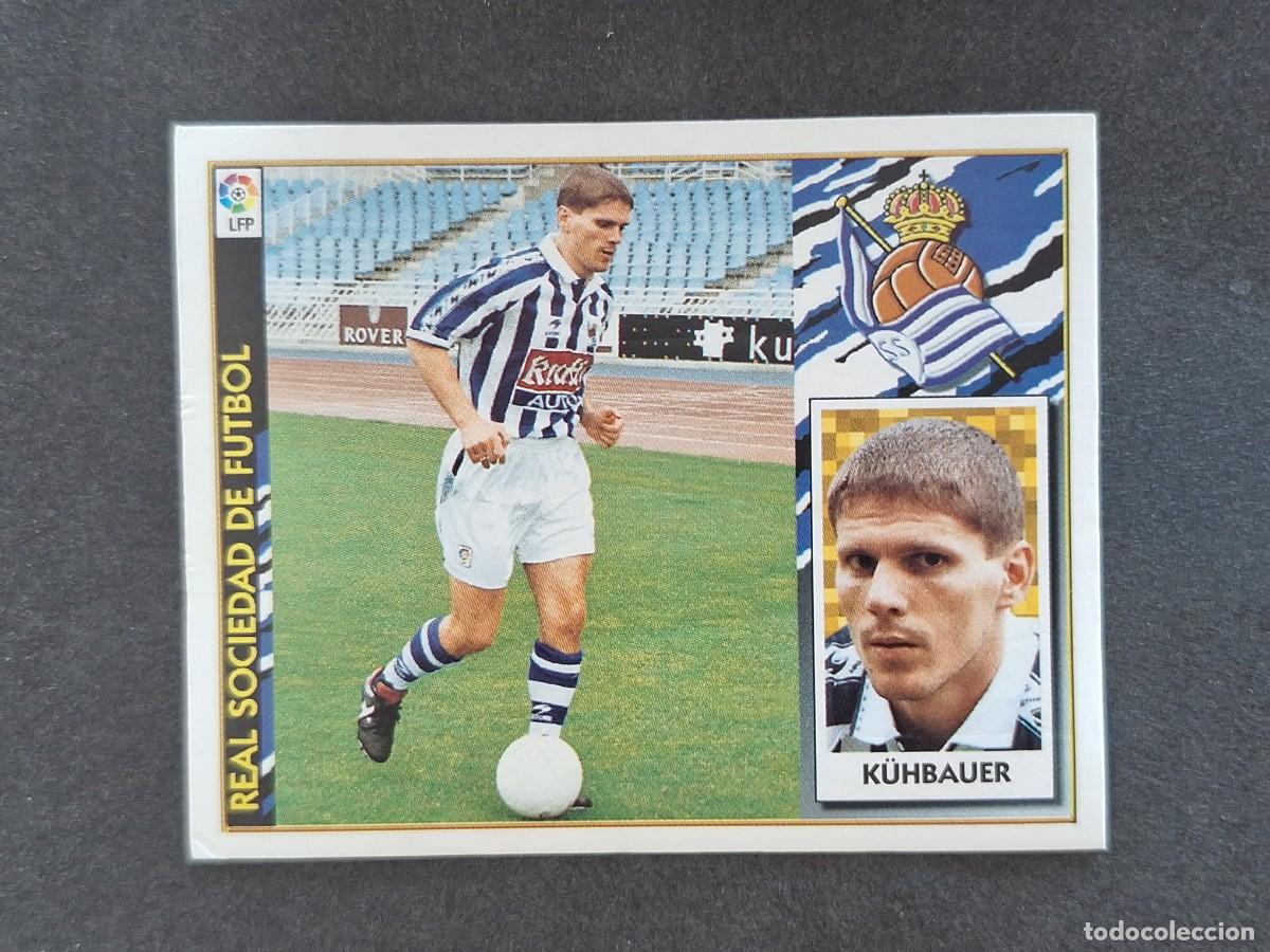 Figurine di Calcio: L4 K&Uuml;HBAUER REAL SOCIEDAD LIGA ESTE 1997 1998 97 98 NUNCA PEGADO SIN PEGAR