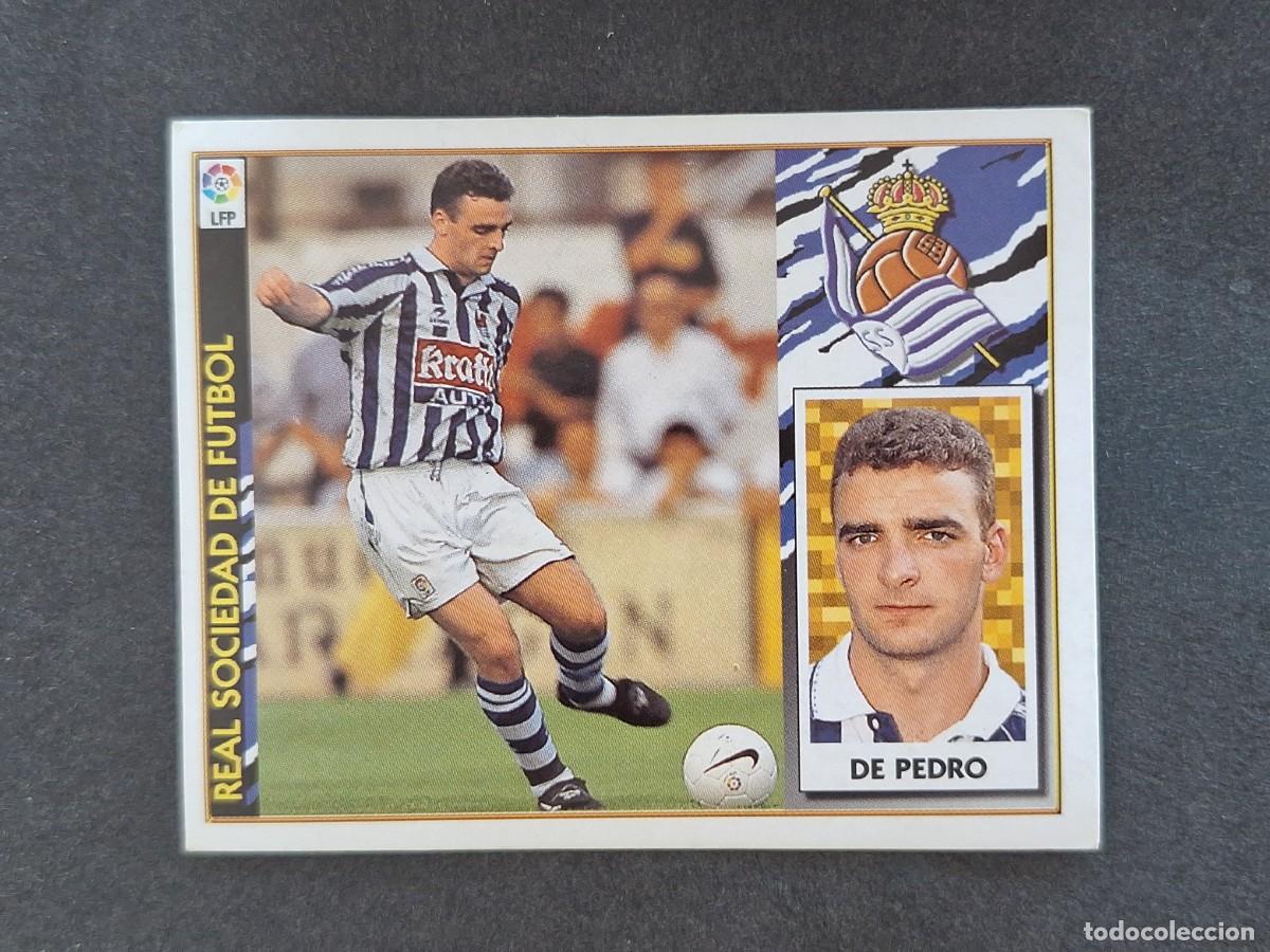 Figurine di Calcio: L4 DE PEDRO REAL SOCIEDAD LIGA ESTE 1997 1998 97 98 NUNCA PEGADO SIN PEGAR