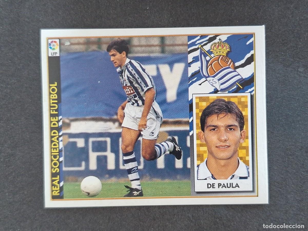 Figurine di Calcio: L4 DE PAULA REAL SOCIEDAD LIGA ESTE 1997 1998 97 98 NUNCA PEGADO SIN PEGAR