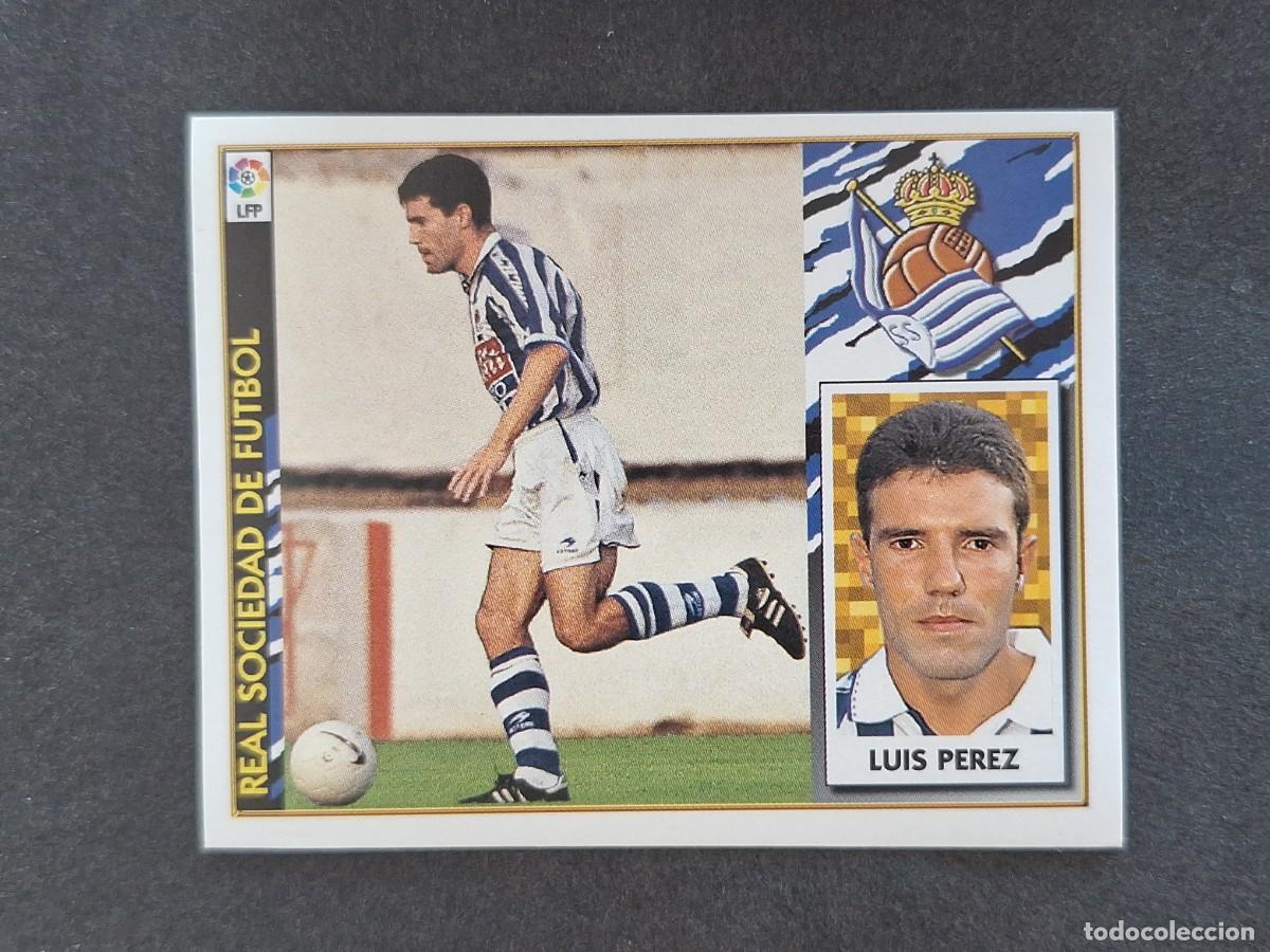Figurine di Calcio: L4 LUIS PEREZ REAL SOCIEDAD LIGA ESTE 1997 1998 97 98 NUNCA PEGADO SIN PEGAR