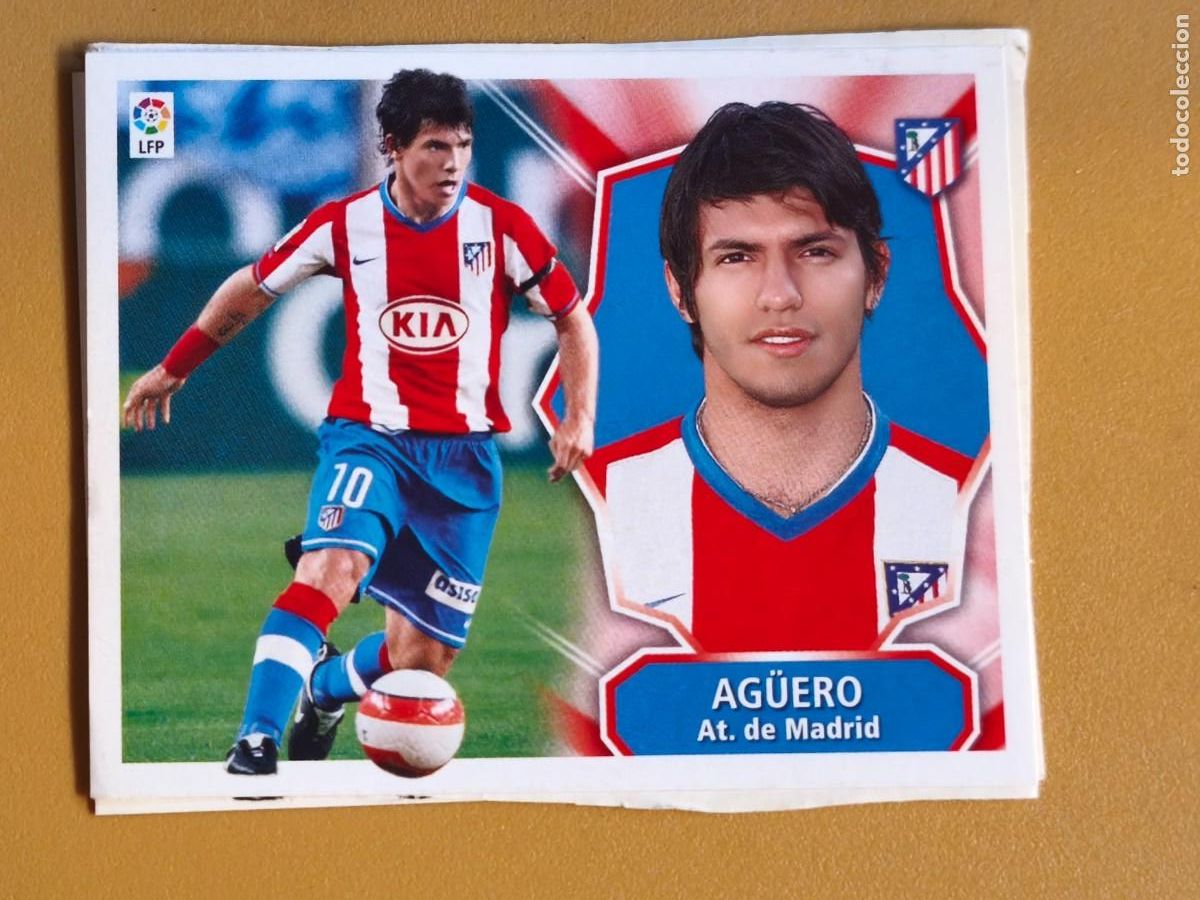 Figurine di Calcio: aguero, liga 2008 09 at.madrid