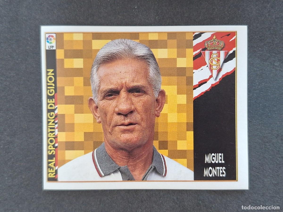 Figurine di Calcio: L4 MIGUEL MONTES ENTRENADOR SPORTING DE GIJON LIGA ESTE 1997 1998 97 98 NUNCA PEGADO SIN PEGAR