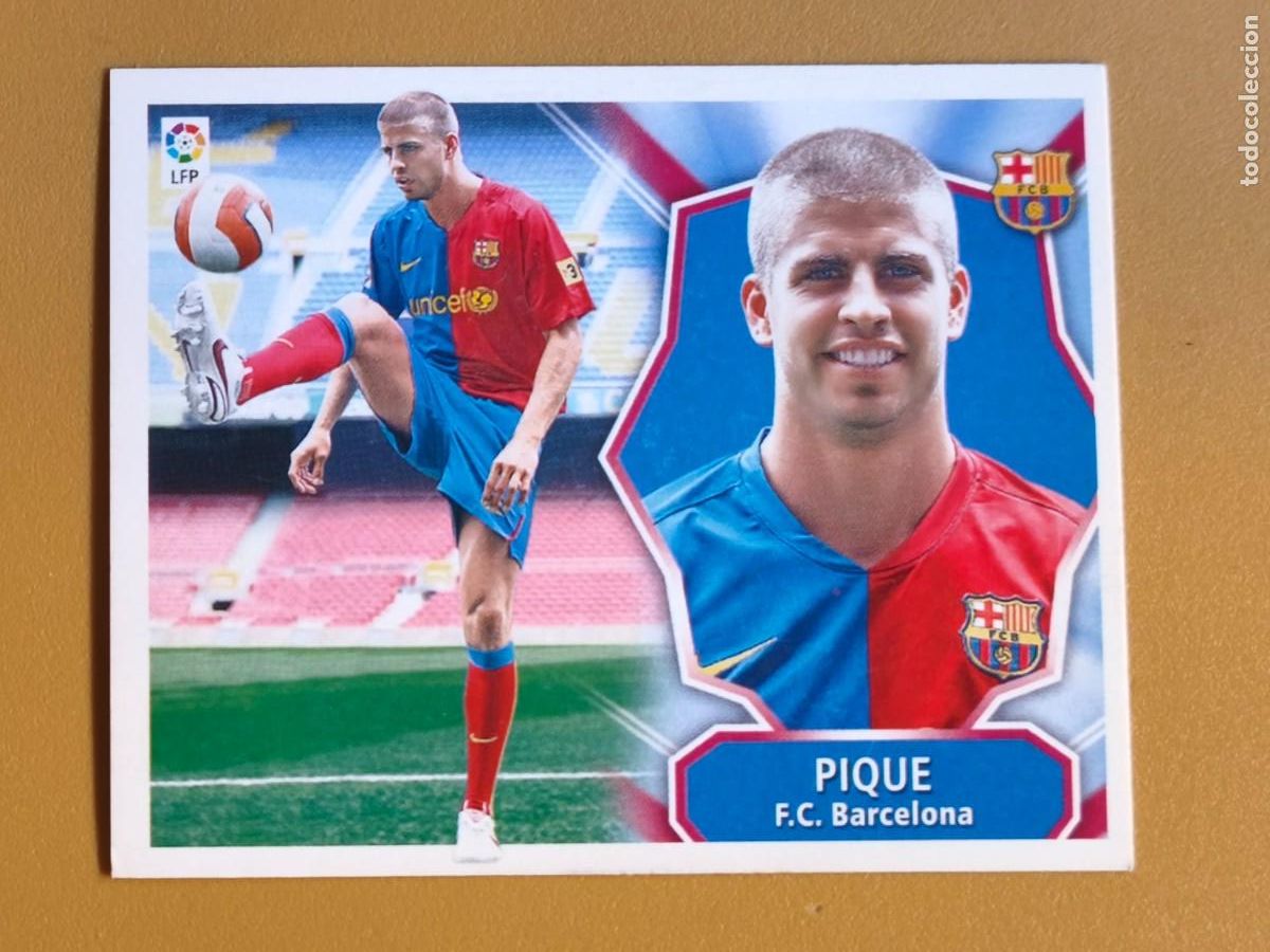 Football Stickers: pique, liga 2008 09 barcelona