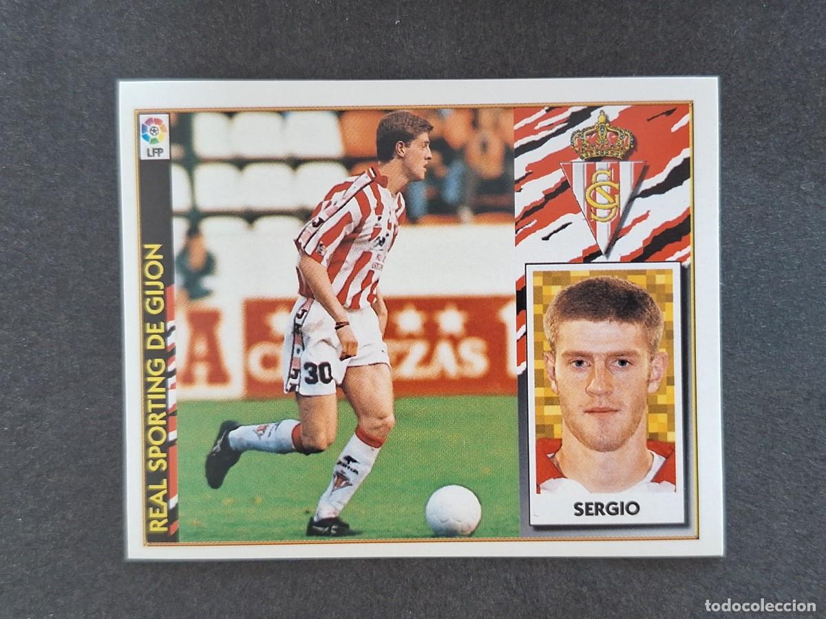 Football Stickers: L4 SERGIO SPORTING DE GIJON LIGA ESTE 1997 1998 97 98 NUNCA PEGADO SIN PEGAR