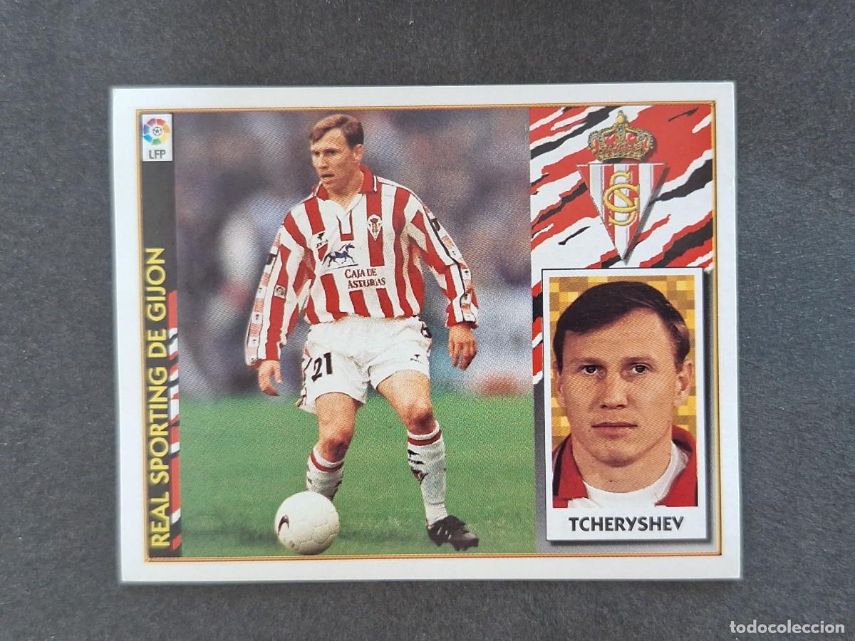 Football Stickers: L4 TCHERYSHEV SPORTING DE GIJON LIGA ESTE 1997 1998 97 98 NUNCA PEGADO SIN PEGAR