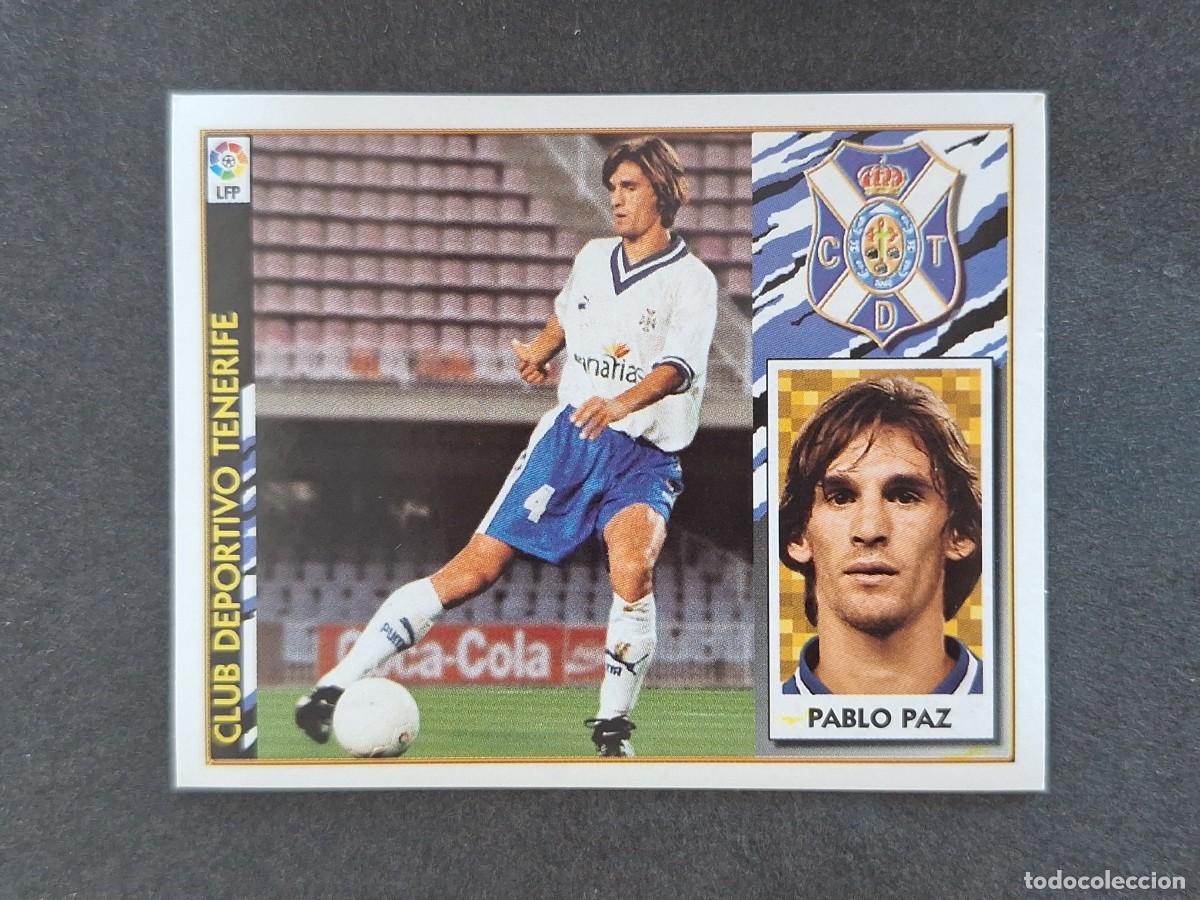 Football Stickers: L4 PABLO PAZ C. D. TENERIFE LIGA ESTE 1997 1998 97 98 NUNCA PEGADO SIN PEGAR