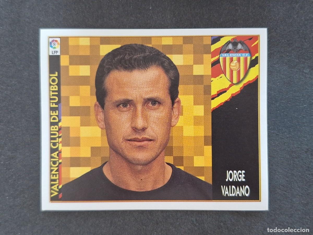 Figurine di Calcio: L4 JORGE VALDANO ENTRENADOR VALENCIA C. F. LIGA ESTE 1997 1998 97 98 NUNCA PEGADO SIN PEGAR