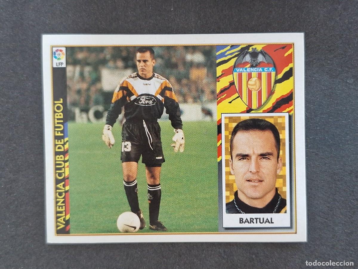Figurine di Calcio: L4 BARTUAL VALENCIA C. F. LIGA ESTE 1997 1998 97 98 NUNCA PEGADO SIN PEGAR