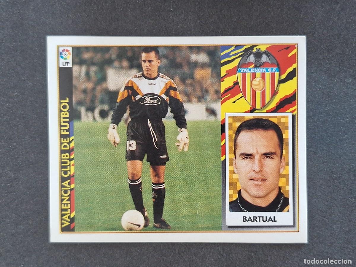 Figurine di Calcio: L4 BARTUAL VALENCIA C. F. LIGA ESTE 1997 1998 97 98 NUNCA PEGADO SIN PEGAR