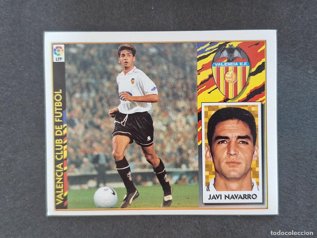 Figurine di Calcio: L4 JAVI NAVARRO VALENCIA C. F. LIGA ESTE 1997 1998 97 98 NUNCA PEGADO SIN PEGAR