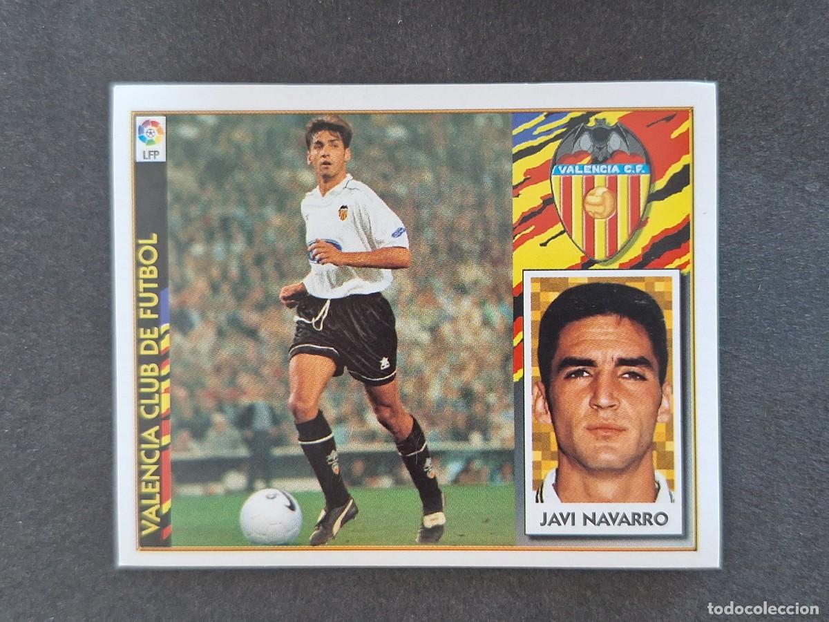 Figurine di Calcio: L4 JAVI NAVARRO VALENCIA C. F. LIGA ESTE 1997 1998 97 98 NUNCA PEGADO SIN PEGAR