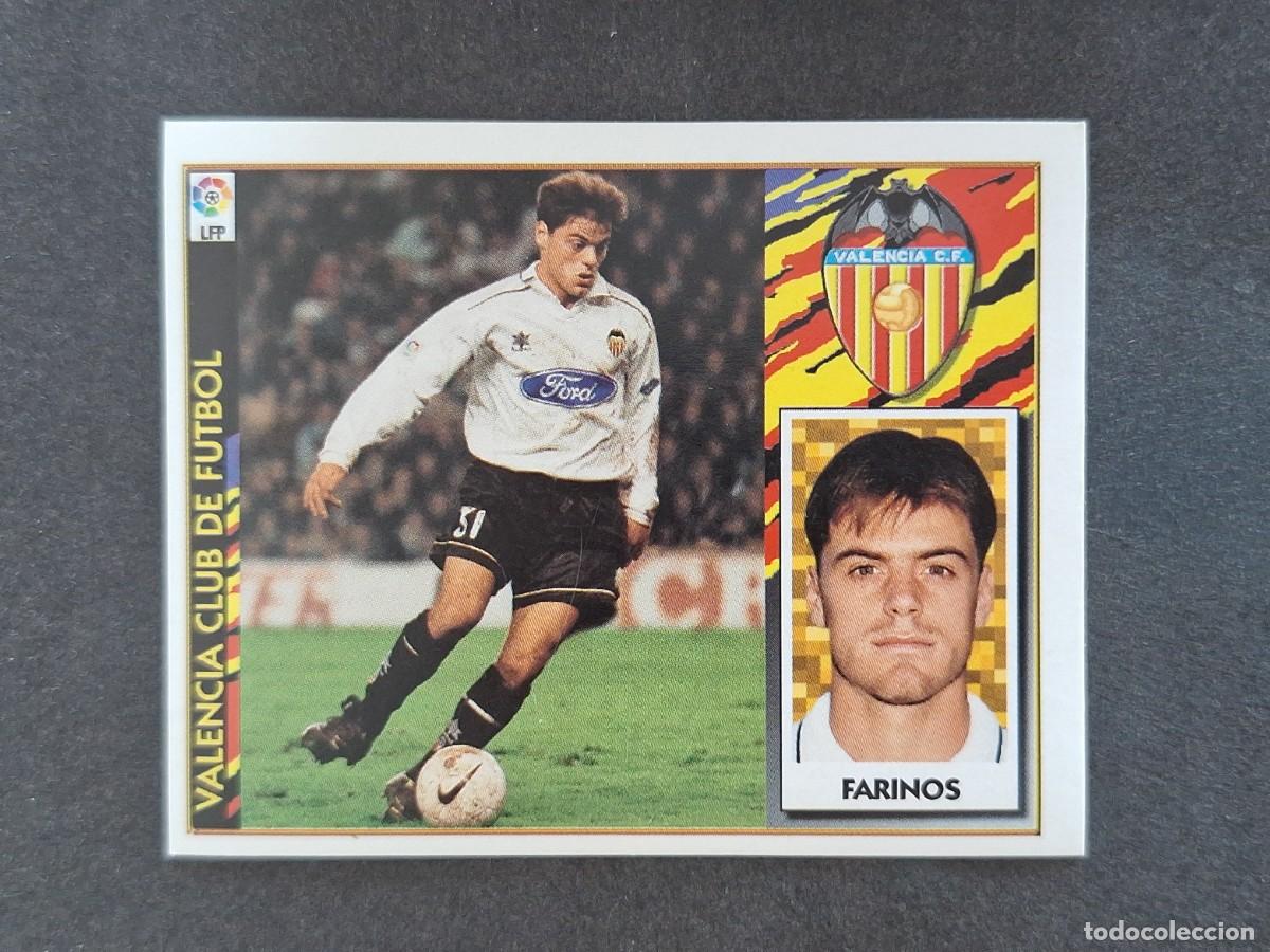 Figurine di Calcio: L4 FARINOS VALENCIA C. F. LIGA ESTE 1997 1998 97 98 NUNCA PEGADO SIN PEGAR
