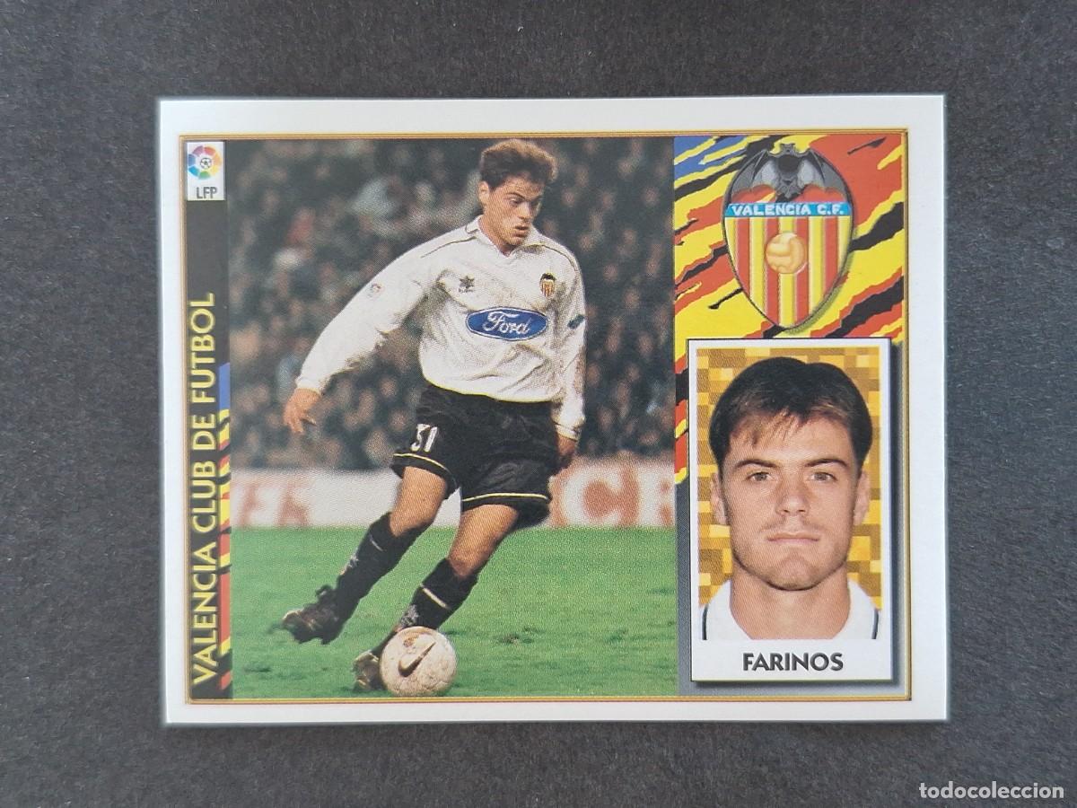 Football Stickers: L4 FARINOS VALENCIA C. F. LIGA ESTE 1997 1998 97 98 NUNCA PEGADO SIN PEGAR