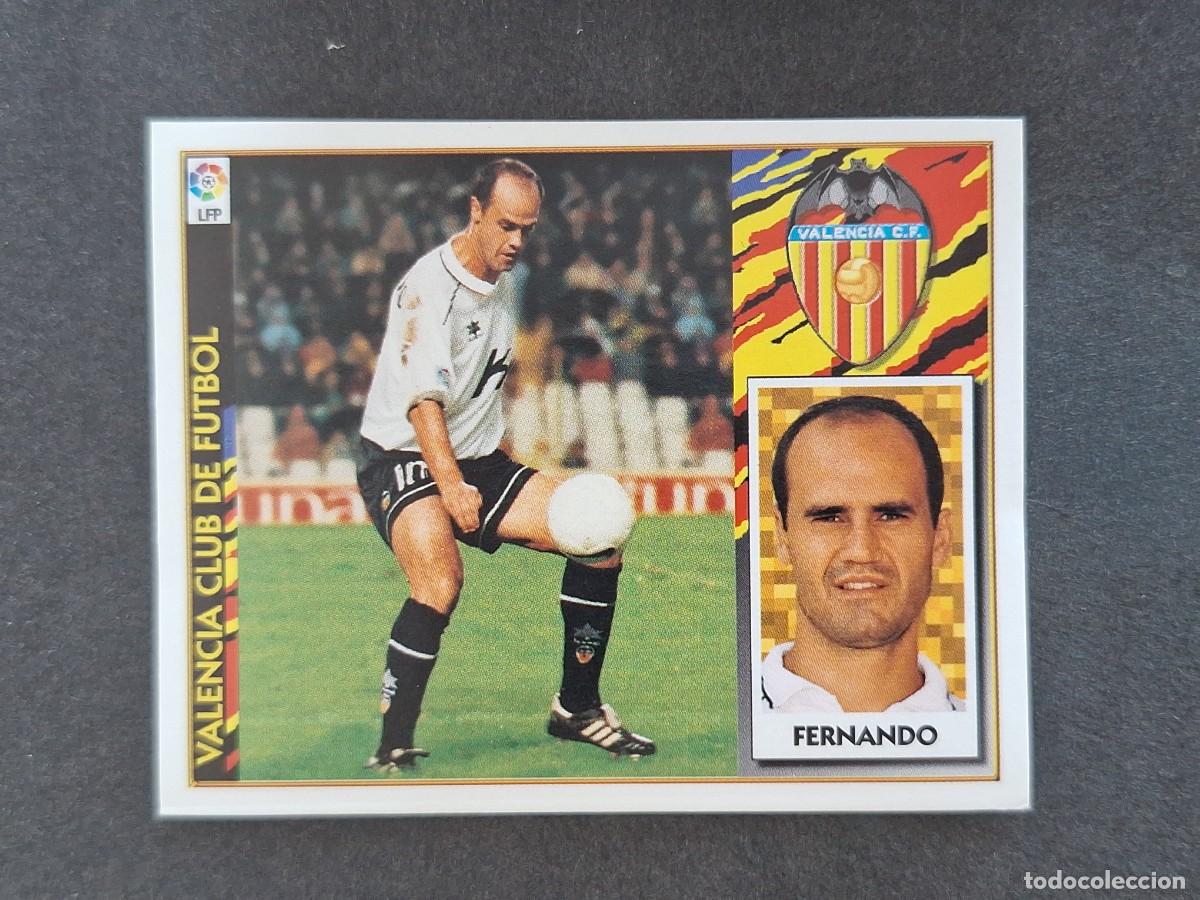 Cromos de Futebol: L4 FERNANDO VALENCIA C. F. LIGA ESTE 1997 1998 97 98 NUNCA PEGADO SIN PEGAR
