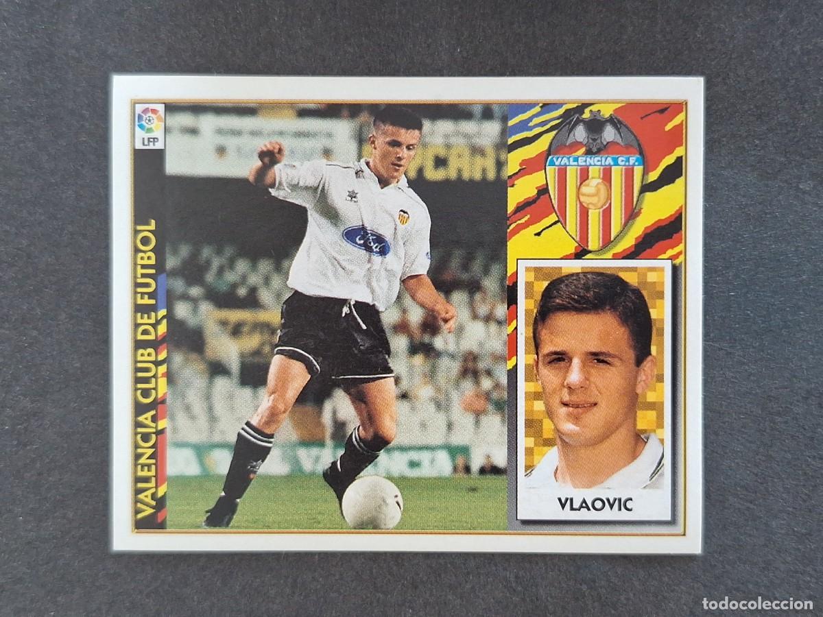 Fu&szlig;ball-Sticker: L4 VLAOVIC VALENCIA C. F. LIGA ESTE 1997 1998 97 98 NUNCA PEGADO SIN PEGAR