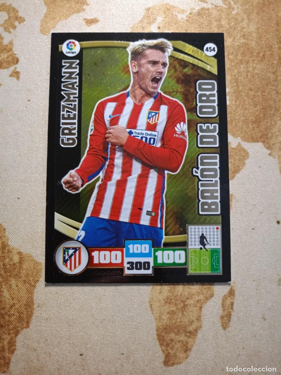 Fu&szlig;ball-Sticker: Bal&oacute;n de oro 454 GRIEZMANN Adrenalyn 2015-16