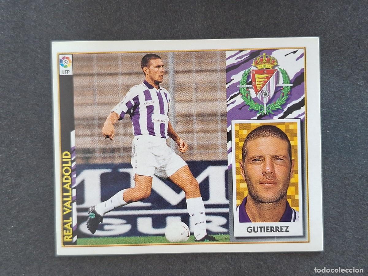 Football Stickers: L4 GUTIERREZ REAL VALLADOLID LIGA ESTE 1997 1998 97 98 NUNCA PEGADO SIN PEGAR