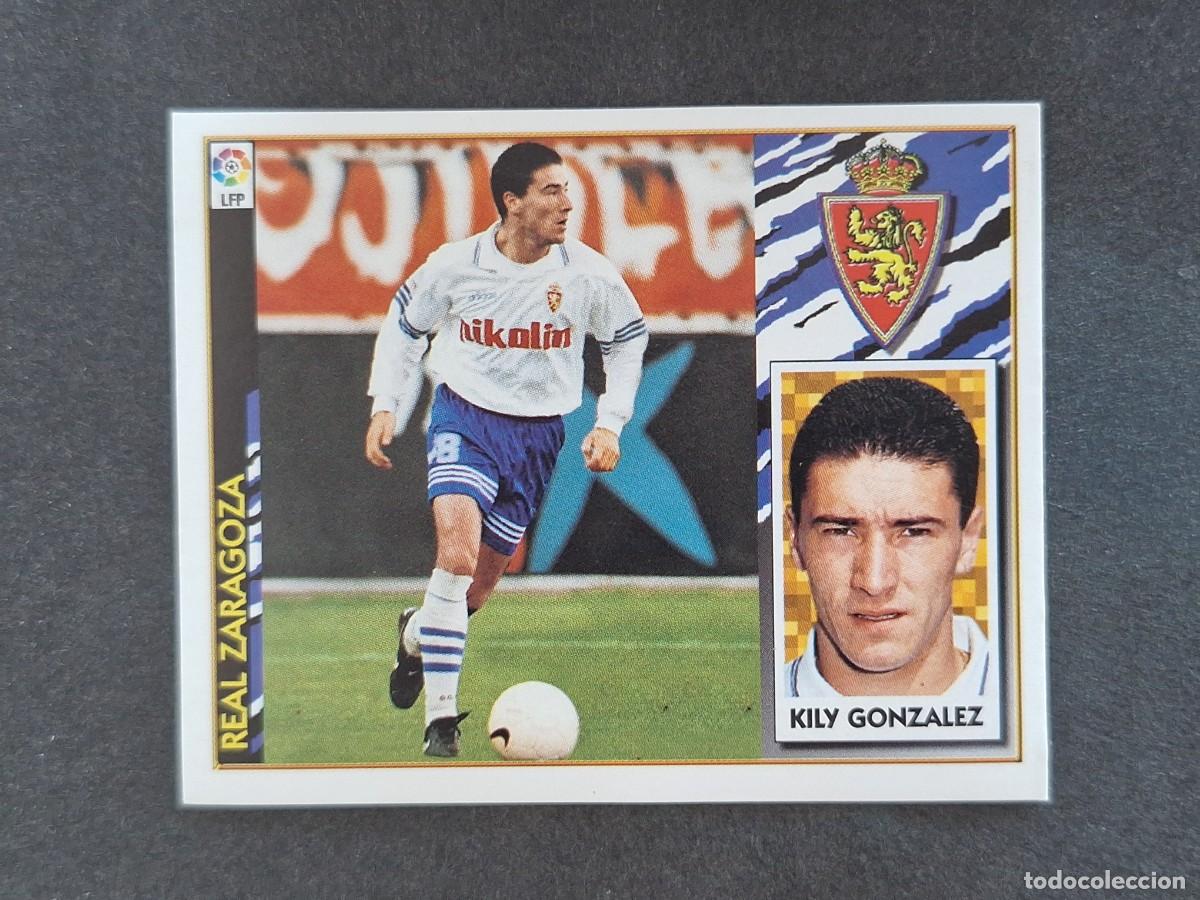 Cartes &agrave; collectionner de Football: L4 KILY GONZALEZ REAL ZARAGOZA LIGA ESTE 1997 1998 97 98 NUNCA PEGADO SIN PEGAR