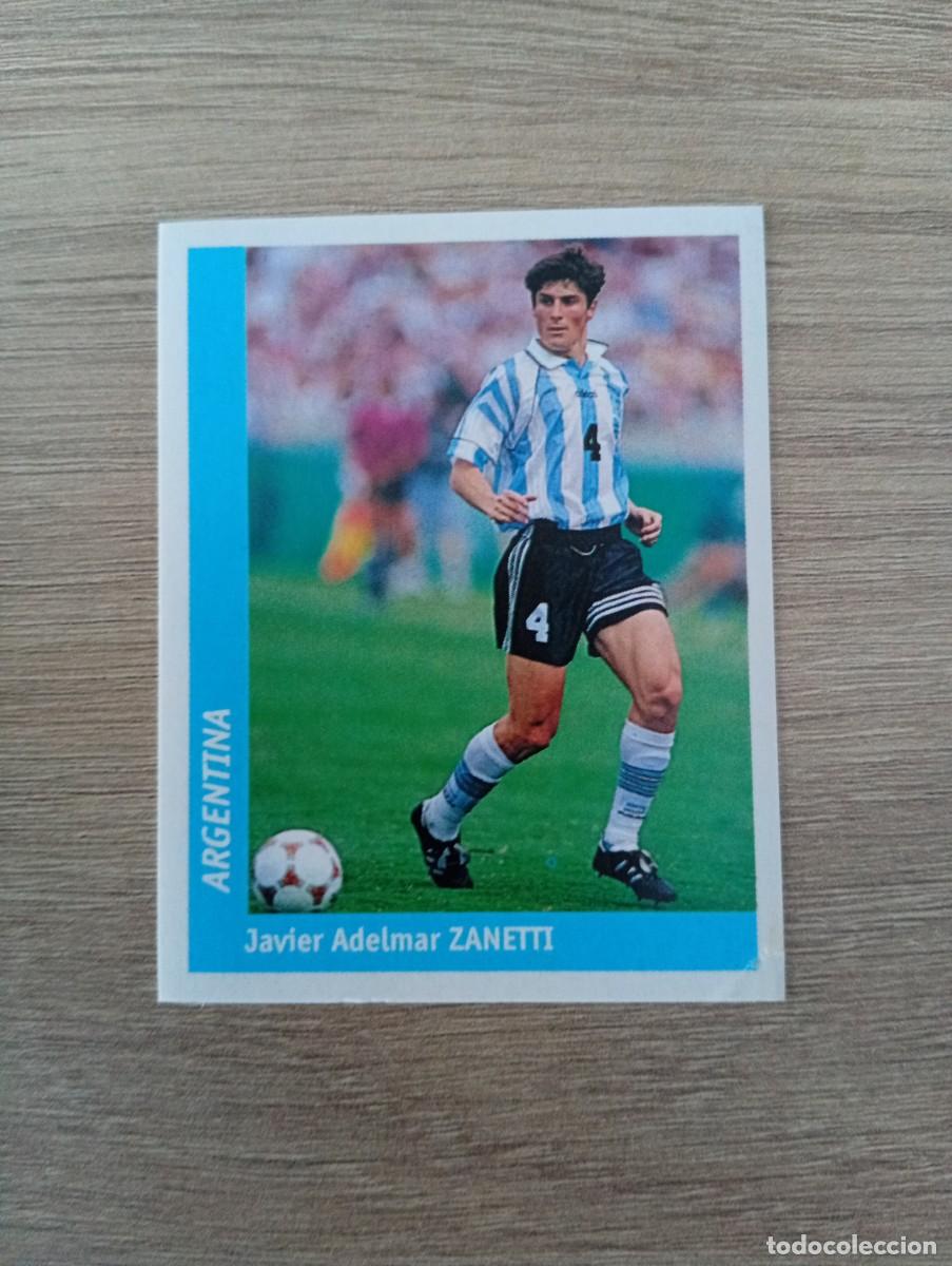 Cartes &agrave; collectionner de Football: JAVIER ADELMAR ZANETTI 333 ARGENTINA PANINI DS MUNDIAL WORLD CUP FRANCE 98 FRANCIA 1998 SIN PEGAR