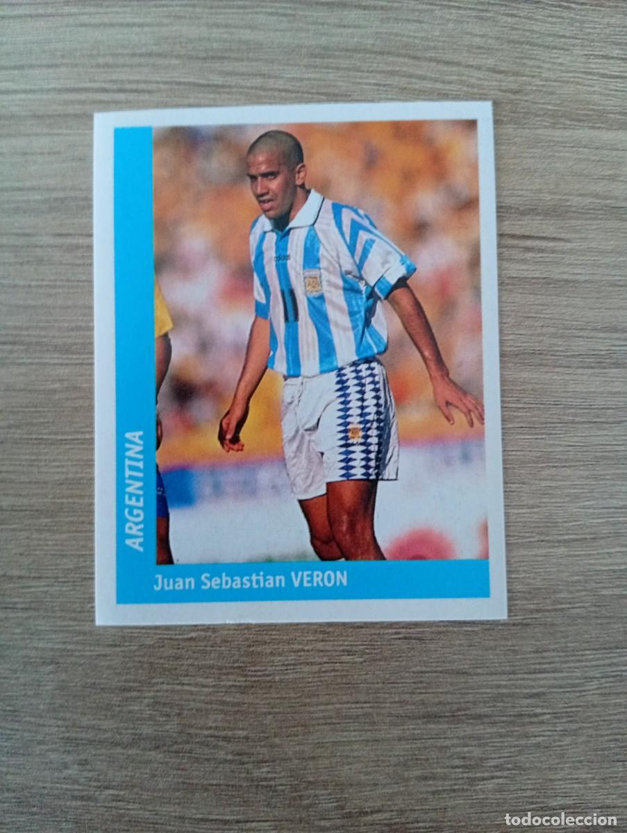 Cartes &agrave; collectionner de Football: JUAN SEBASTIAN VERON 335 ARGENTINA PANINI DS MUNDIAL WORLD CUP FRANCE 98 FRANCIA 1998 SIN PEGAR