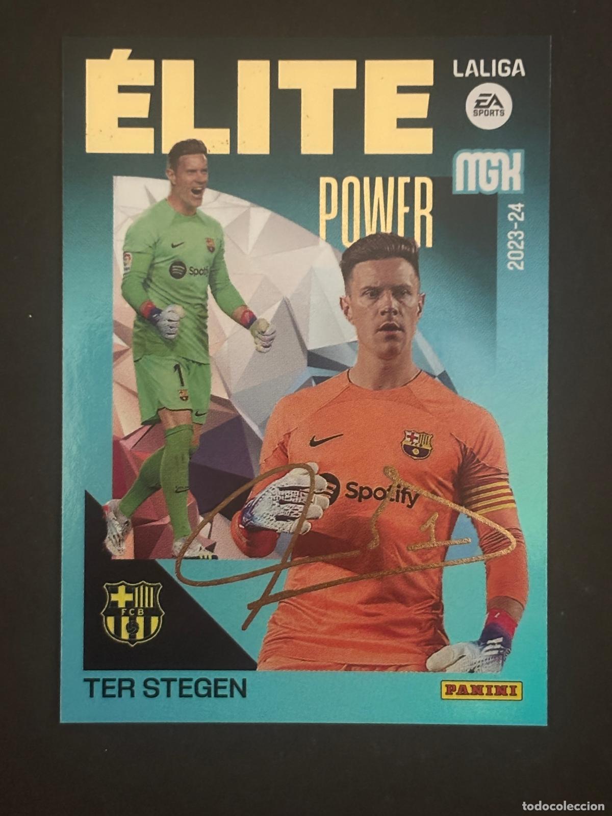 Football Stickers: 14P TER STEGEN BARCELONA &Eacute;LITE POWER MEGACRACKS MGK 23-24 2023-2024 PANINI LIGA