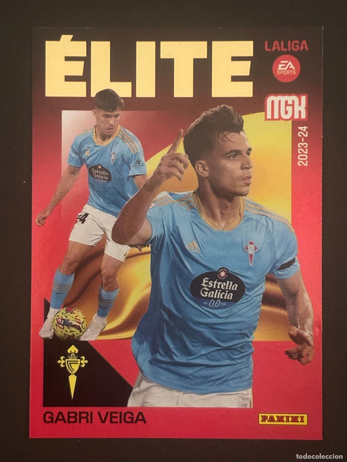 Cromos de f&uacute;tbol: 4 GABRI VEIGA CELTA &Eacute;LITE MEGACRACKS MGK 23-24 2023-2024 PANINI LIGA