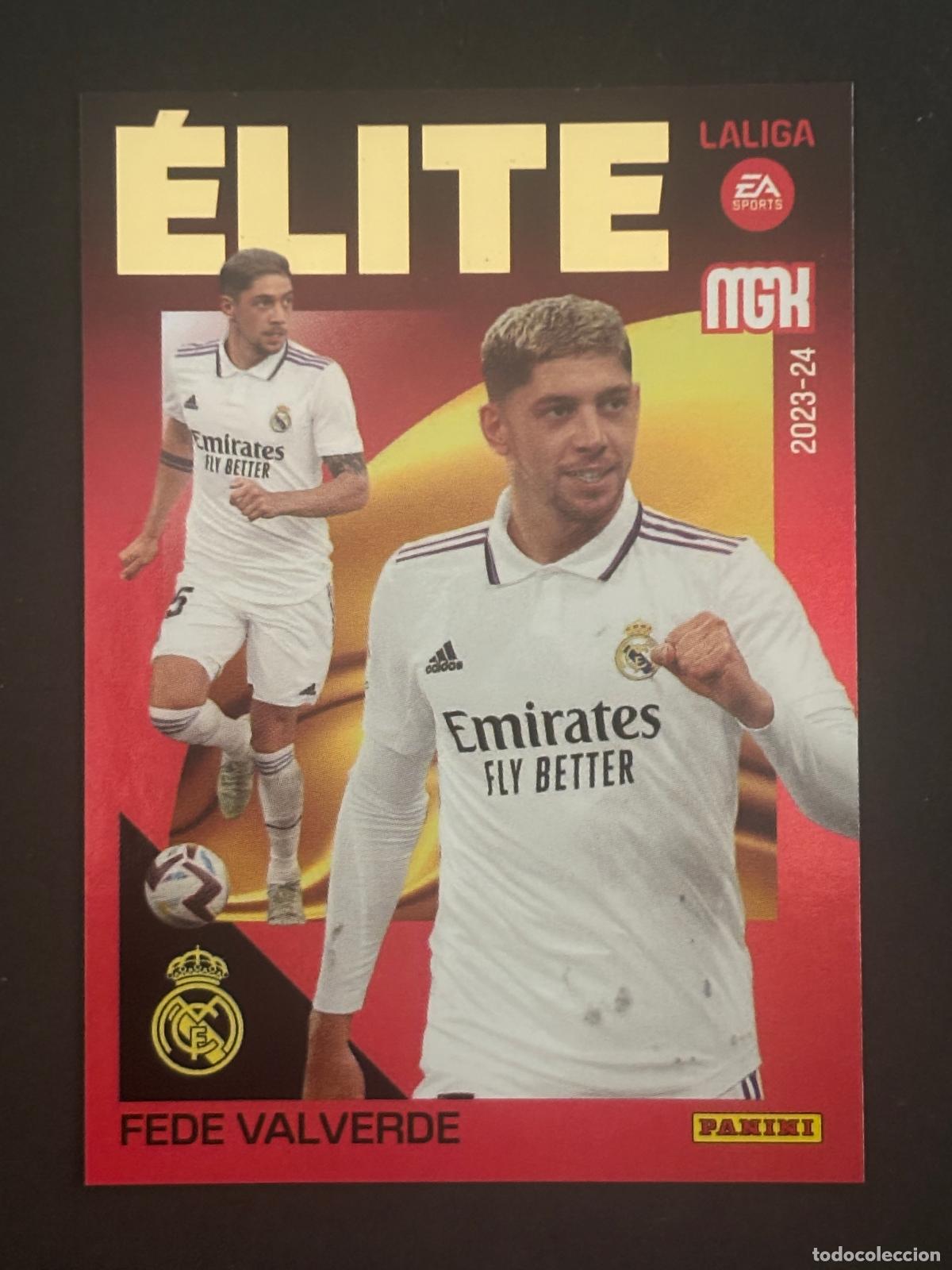 Cromos de f&uacute;tbol: 3 FEDE VALVERDE REAL MADRID &Eacute;LITE MEGACRACKS MGK 23-24 2023-2024 PANINI LIGA