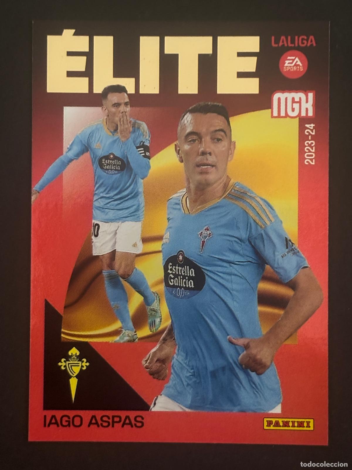 Cromos de f&uacute;tbol: 7 IAGO ASPAS CELTA &Eacute;LITE MEGACRACKS MGK 23-24 2023-2024 PANINI LIGA