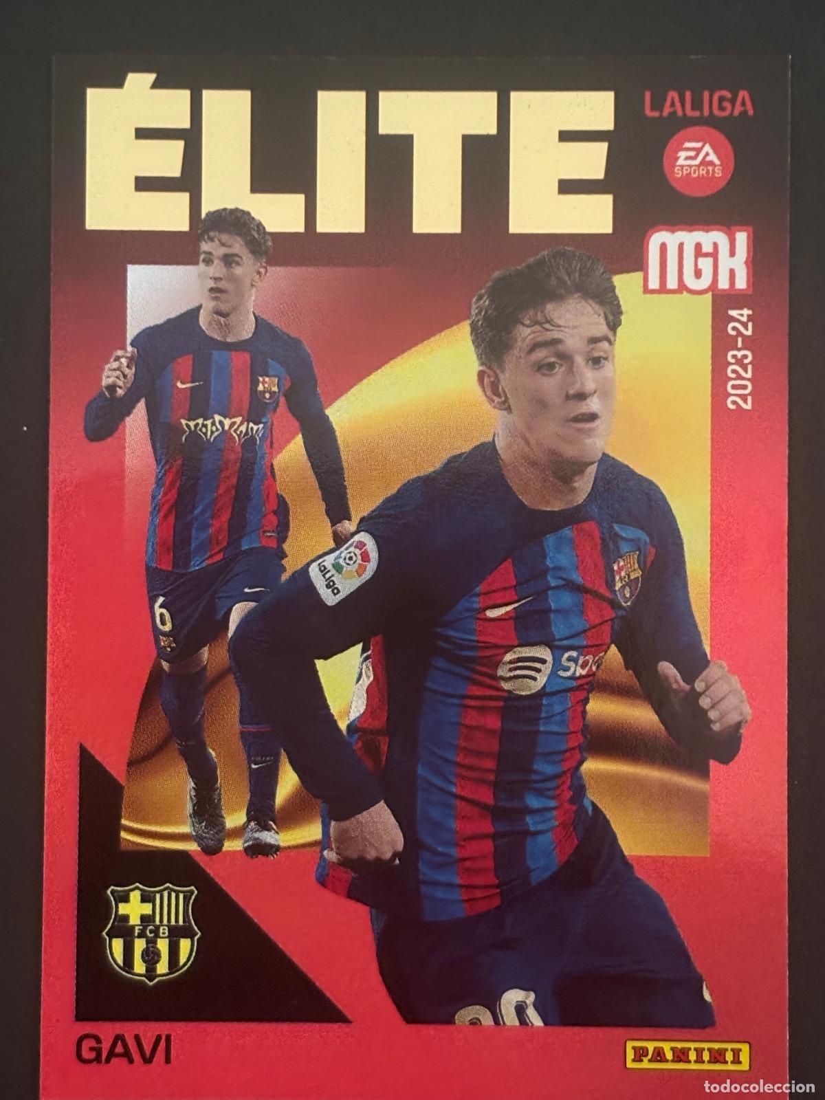 Cromos de f&uacute;tbol: 5 GAVI BARCELONA &Eacute;LITE MEGACRACKS MGK 23-24 2023-2024 PANINI LIGA