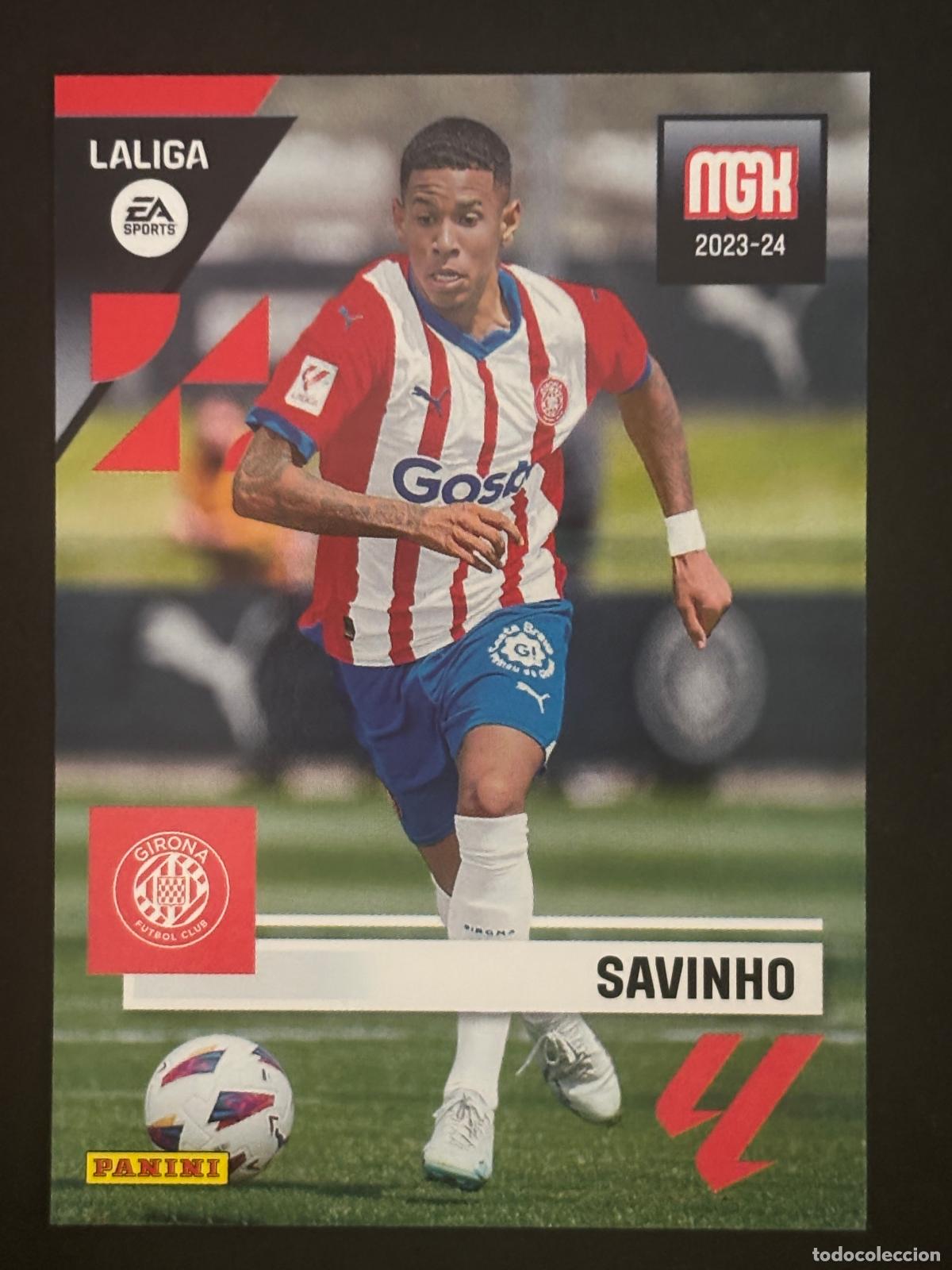 Cromos de Futebol: 195 SAVINHO GIRONA 2&ordf; EDICI&Oacute;N MEGACRACKS MGK 23-24 2023-2024 PANINI LIGA