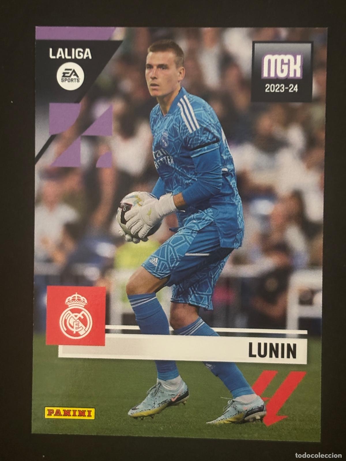 Fu&szlig;ball-Sticker: 237 LUNIN REAL MADRID ERROR MEGACRACKS MGK 23-24 2023-2024 PANINI LIGA