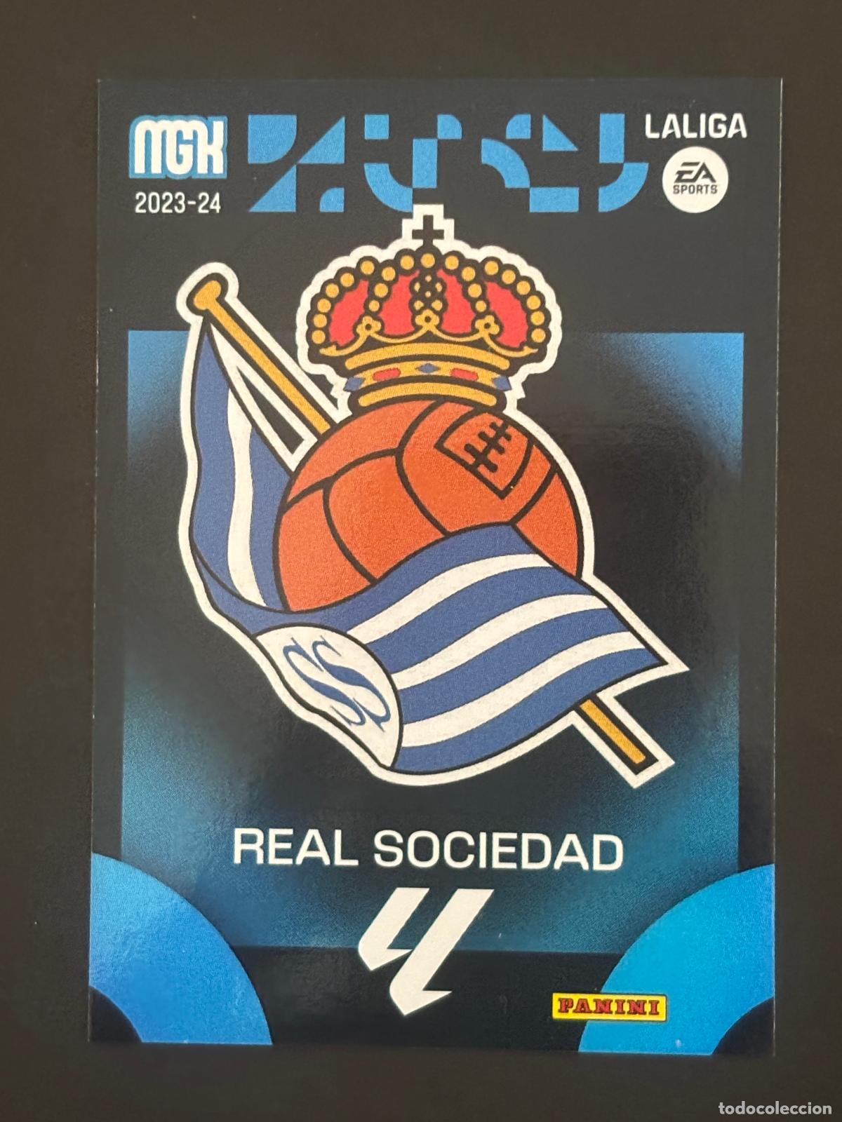 Fu&szlig;ball-Sticker: 307 ESCUDO REAL SOCIEDAD MEGACRACKS MGK 23-24 2023-2024 PANINI LIGA