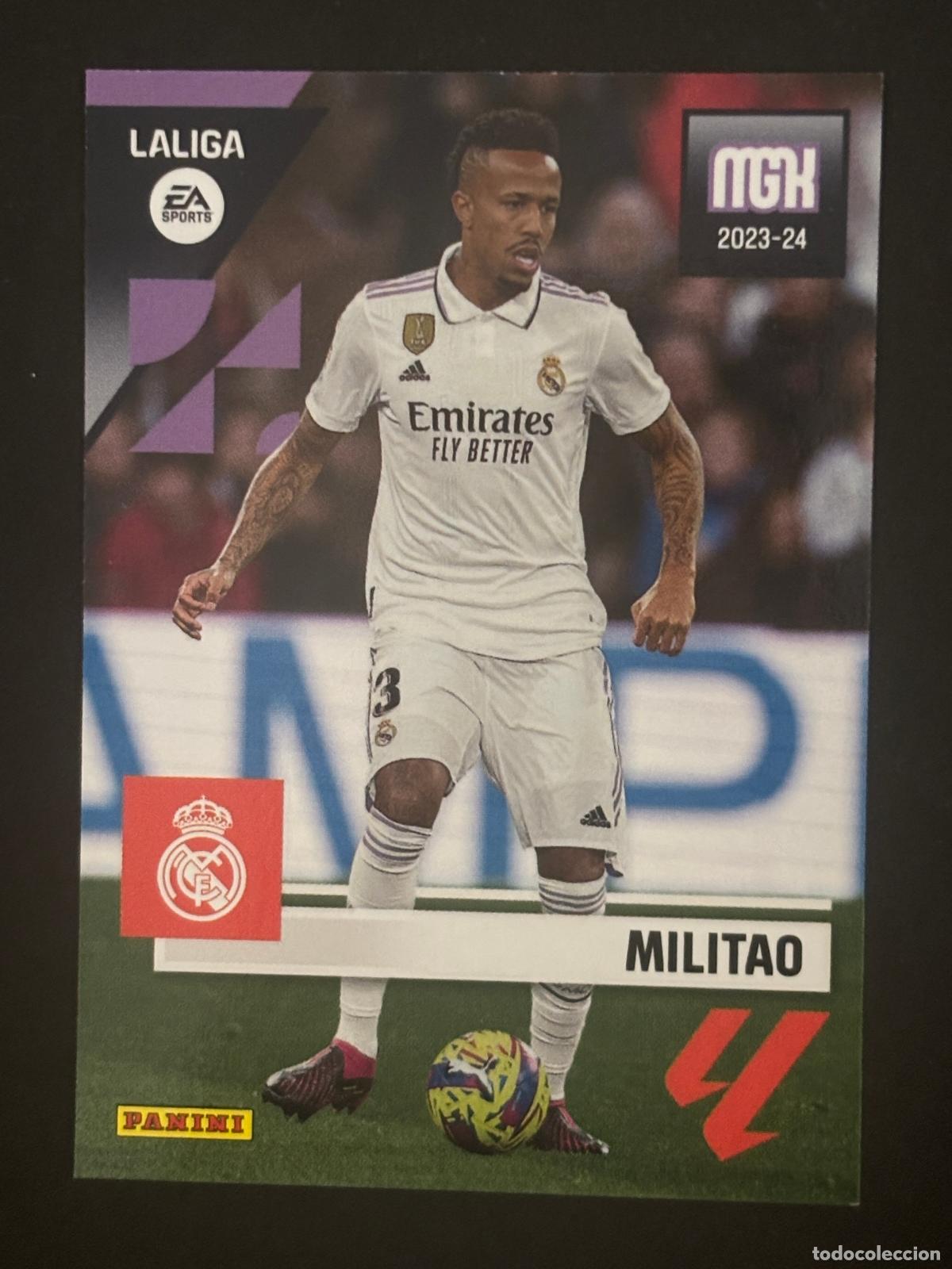 Fu&szlig;ball-Sticker: 240 MILITAO REAL MADRID MEGACRACKS MGK 23-24 2023-2024 PANINI LIGA