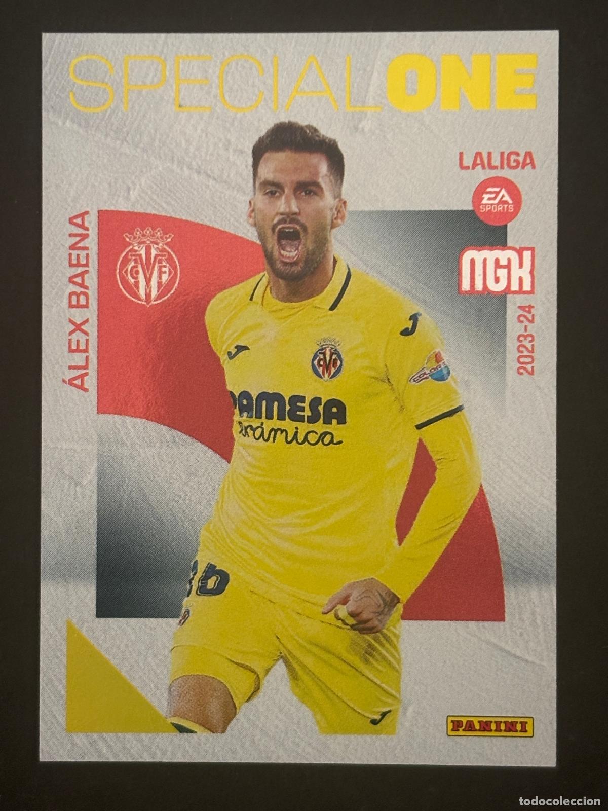 Fu&szlig;ball-Sticker: 380 &Aacute;LEX BAENA VILLARREAL SPECIAL ONE MEGACRACKS MGK 23-24 2023-2024 PANINI LIGA