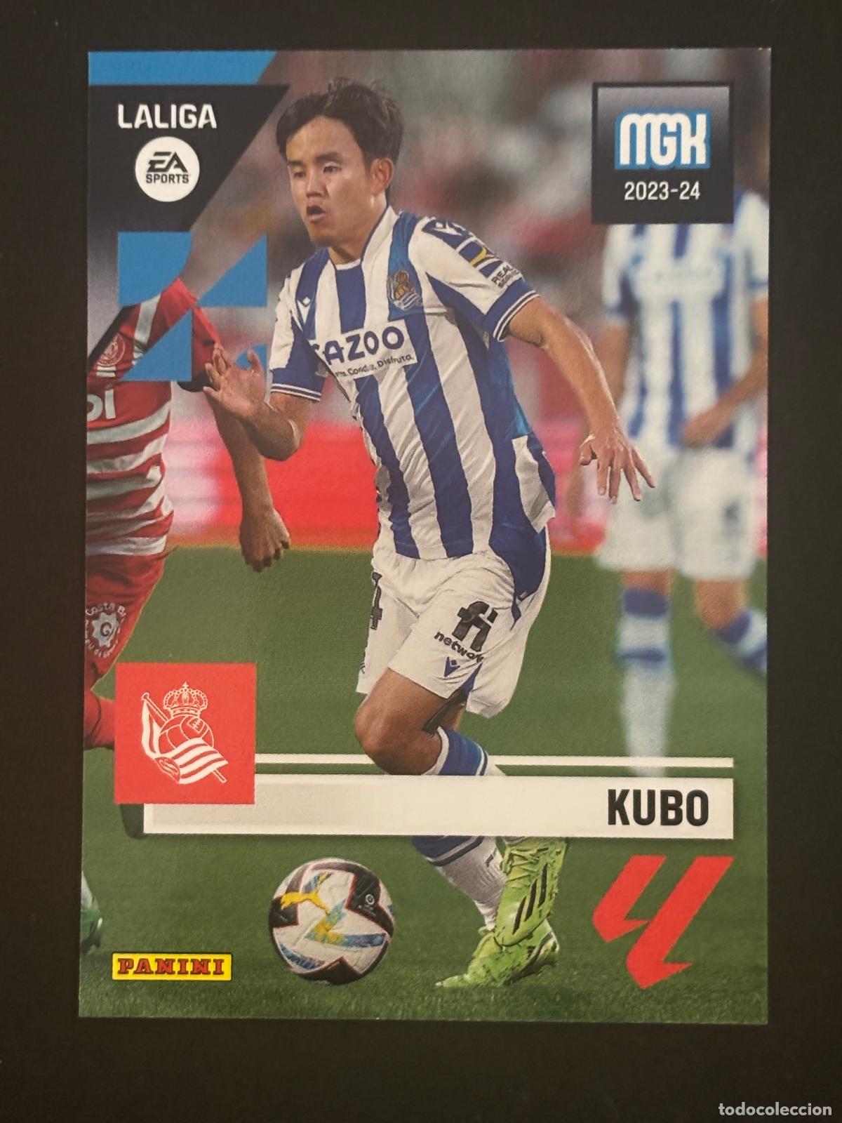 Fu&szlig;ball-Sticker: 319 KUBO REAL SOCIEDAD MEGACRACKS MGK 23-24 2023-2024 PANINI LIGA
